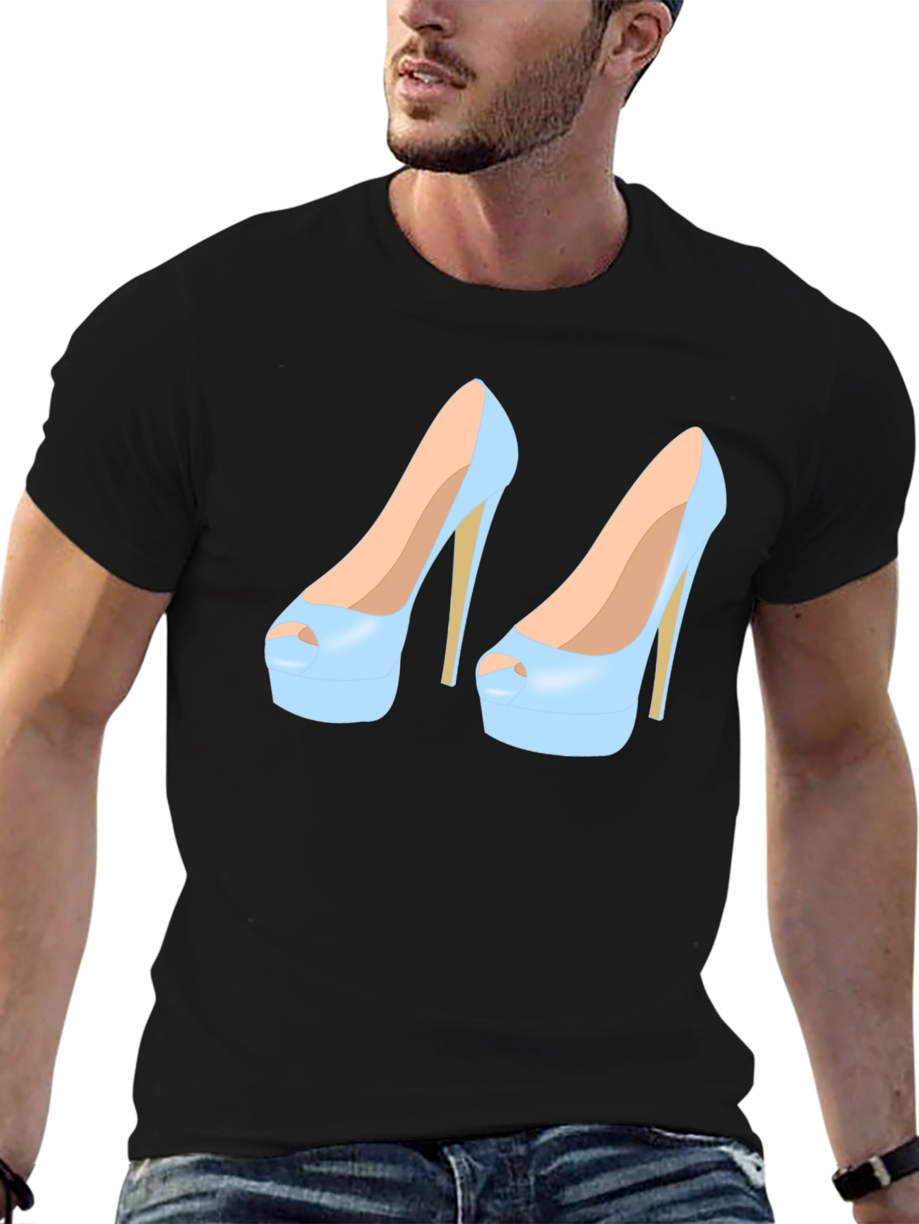 High Heel Shoe Graphic Tee - Stylish and Unique