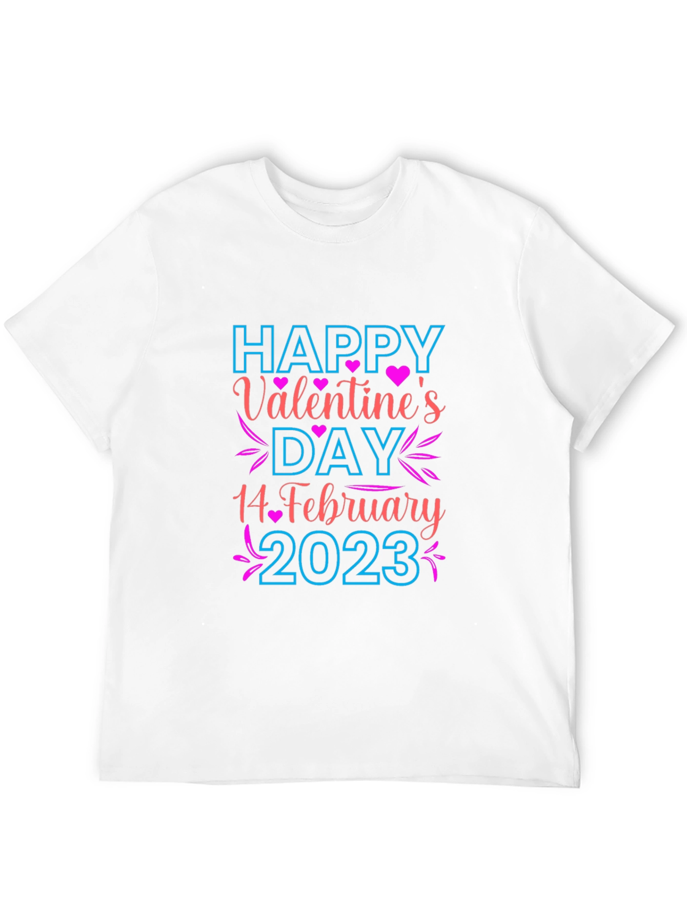 Happy Valentines Day Black T-Shirt