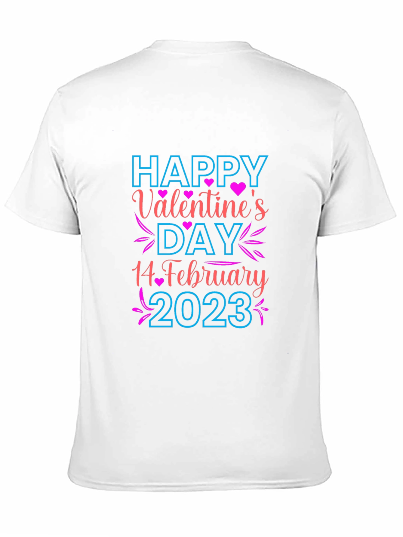 Happy Valentines Day Black T-Shirt