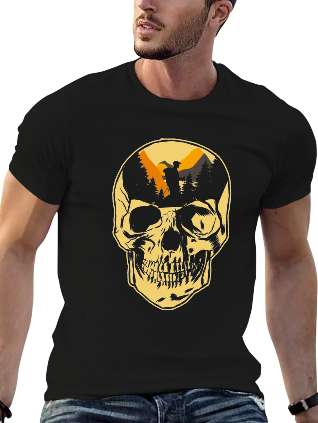 Skull Mountain Hiker Graphic Tee
