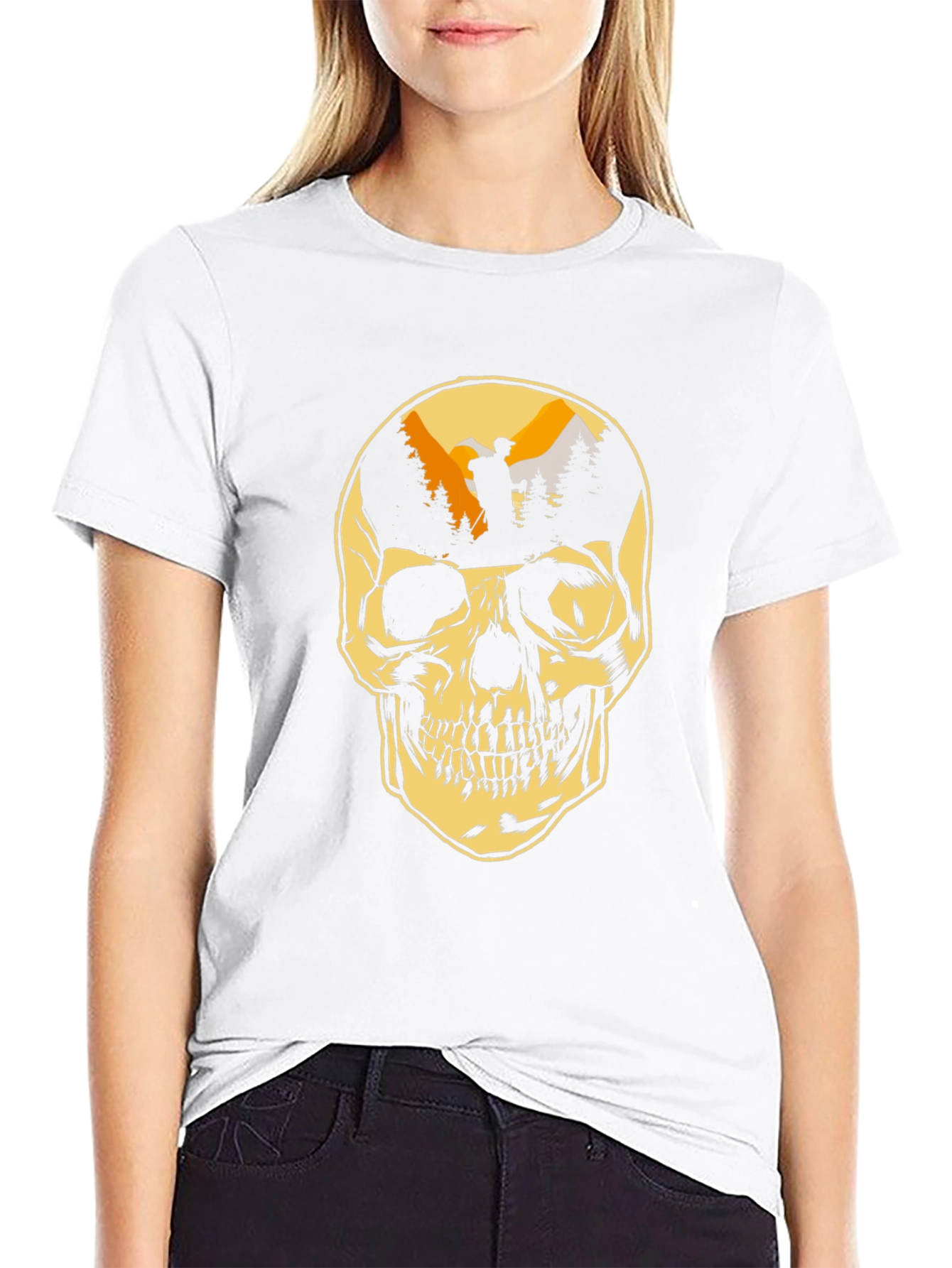 Skull Mountain Hiker Graphic Tee
