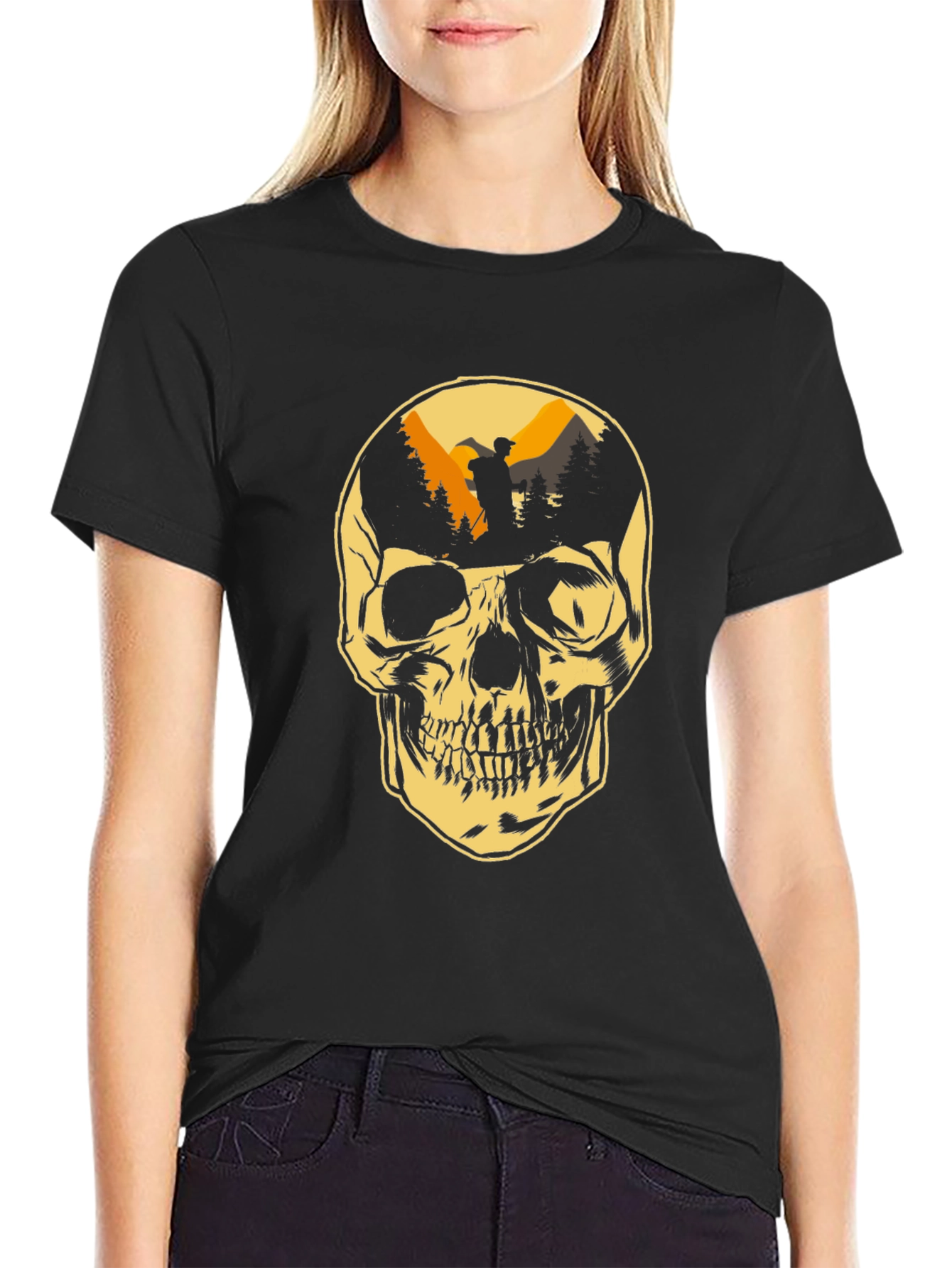 Skull Mountain Hiker Graphic Tee