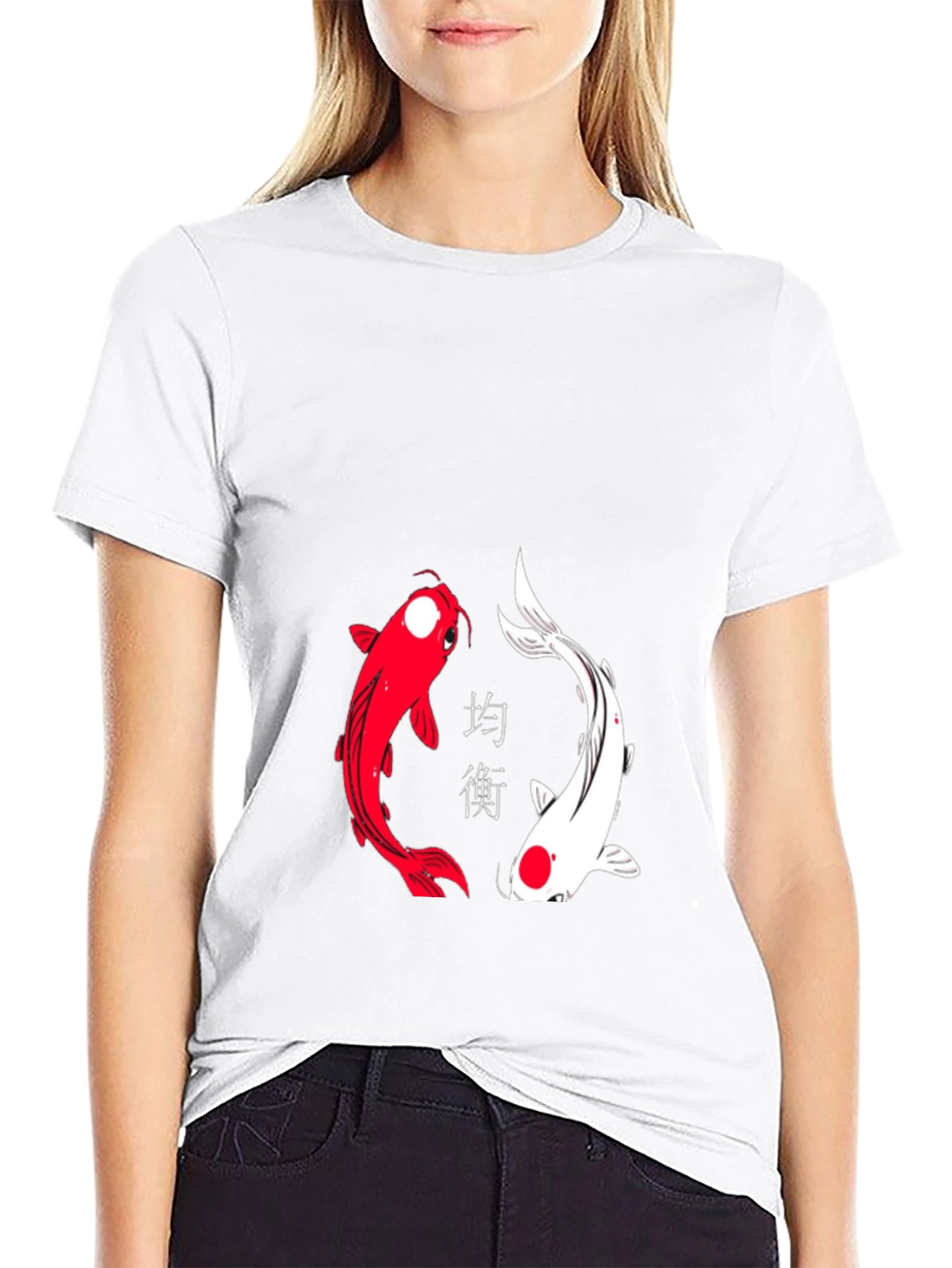 Yin Yang Koi Fish Graphic Tee