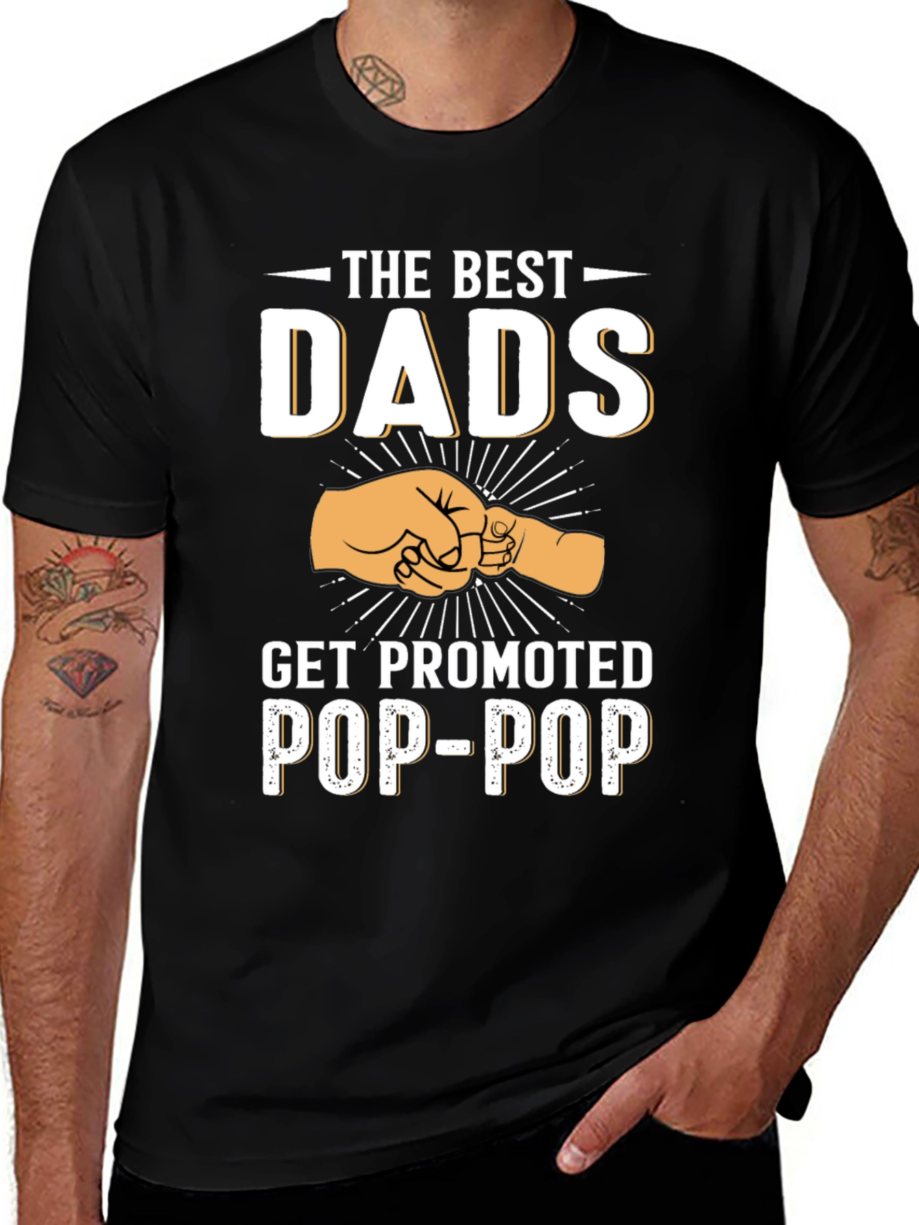 Best Dads Get Promoted to Pop-Pop T-Shirt