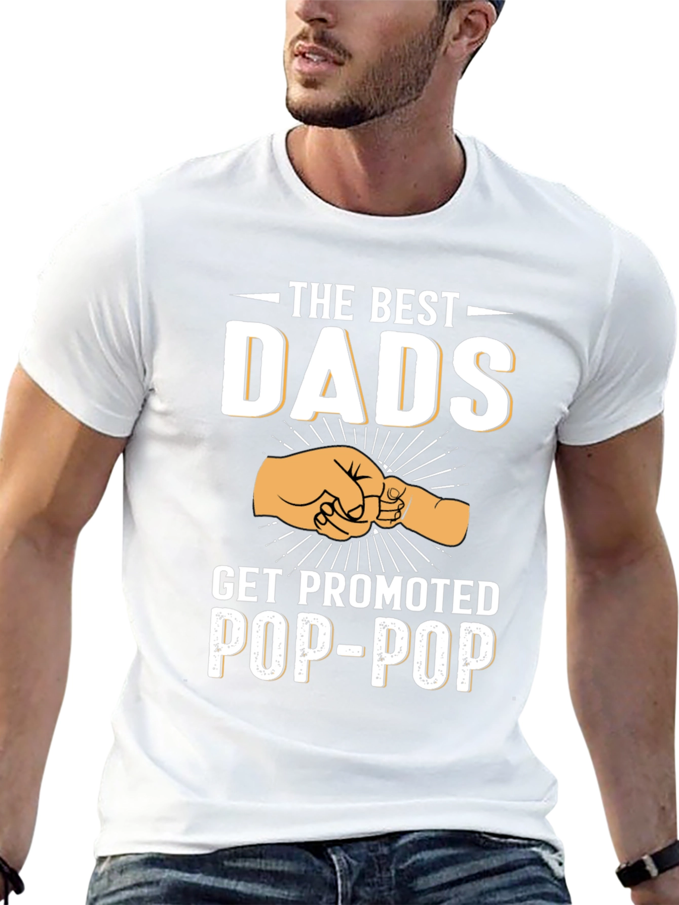 Best Dads Get Promoted to Pop-Pop T-Shirt