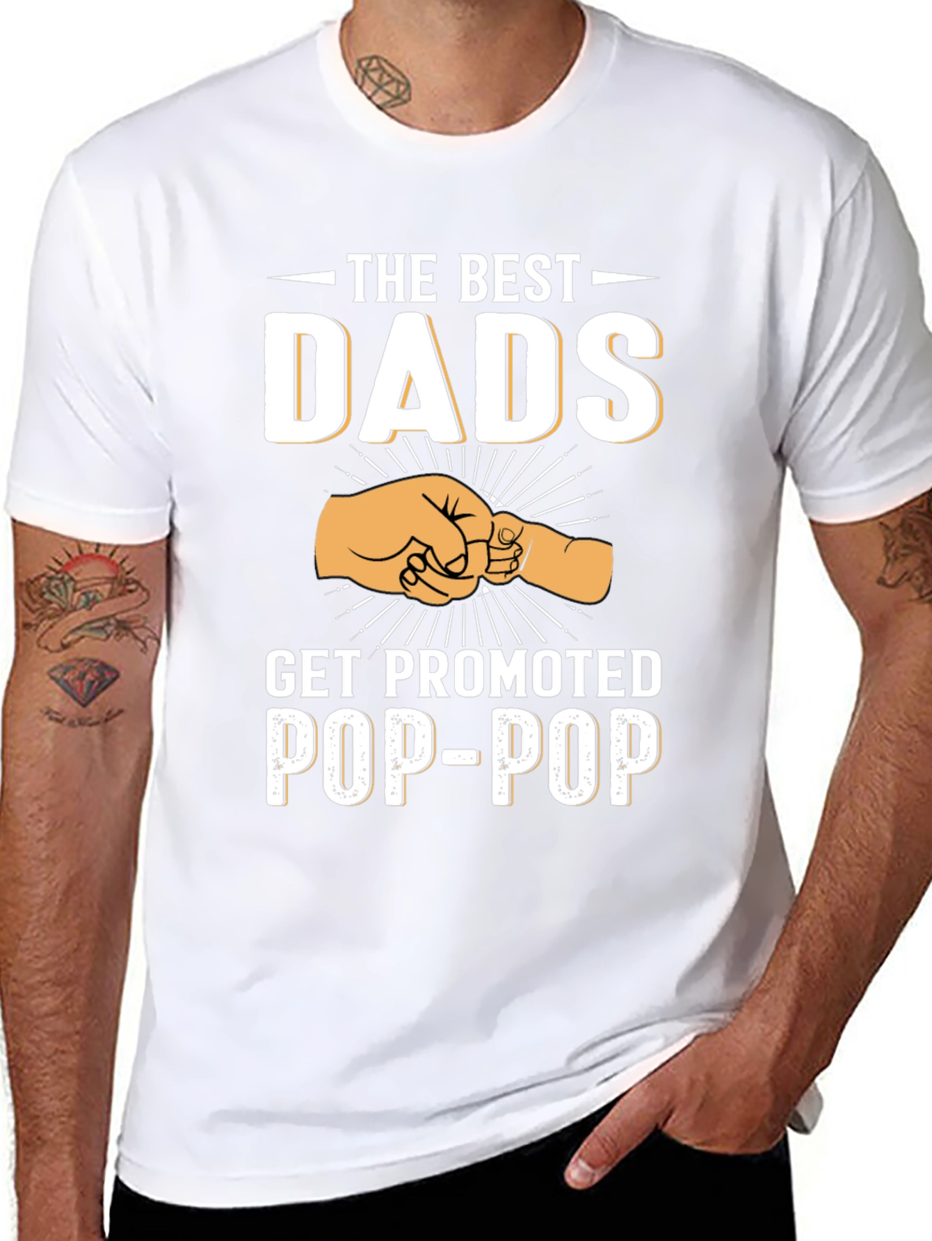 Best Dads Get Promoted to Pop-Pop T-Shirt