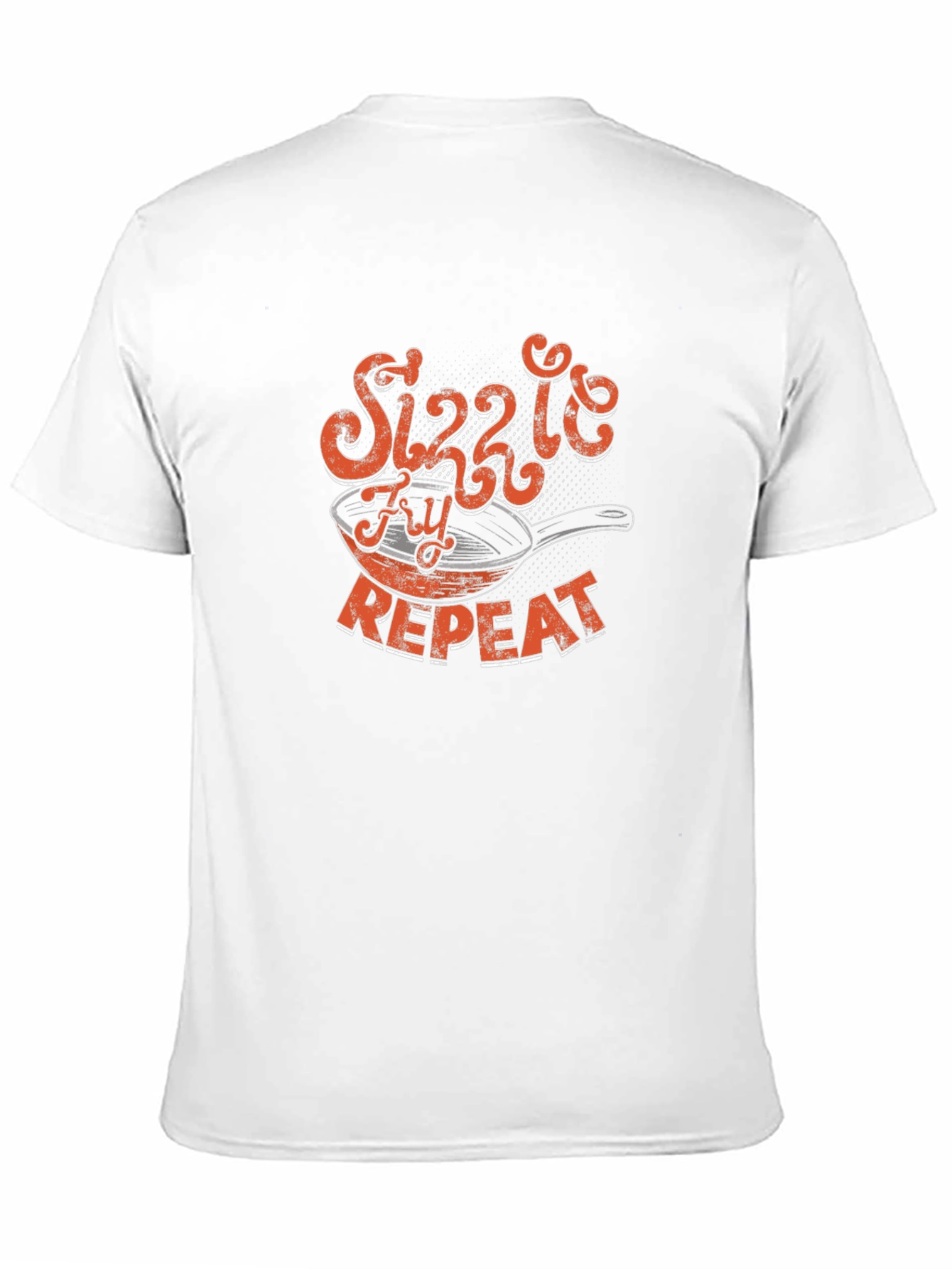 Sizzle Fry Repeat Black Graphic Tee