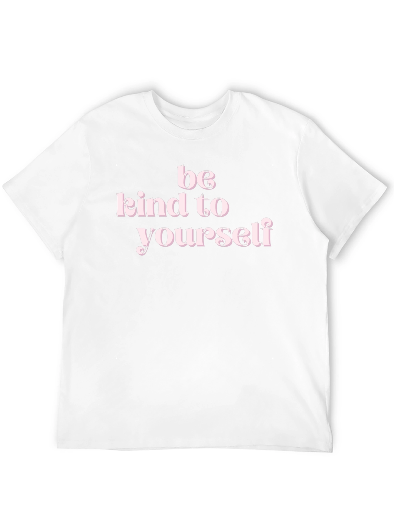 Be Kind to Yourself Black Graphic T-Shirt