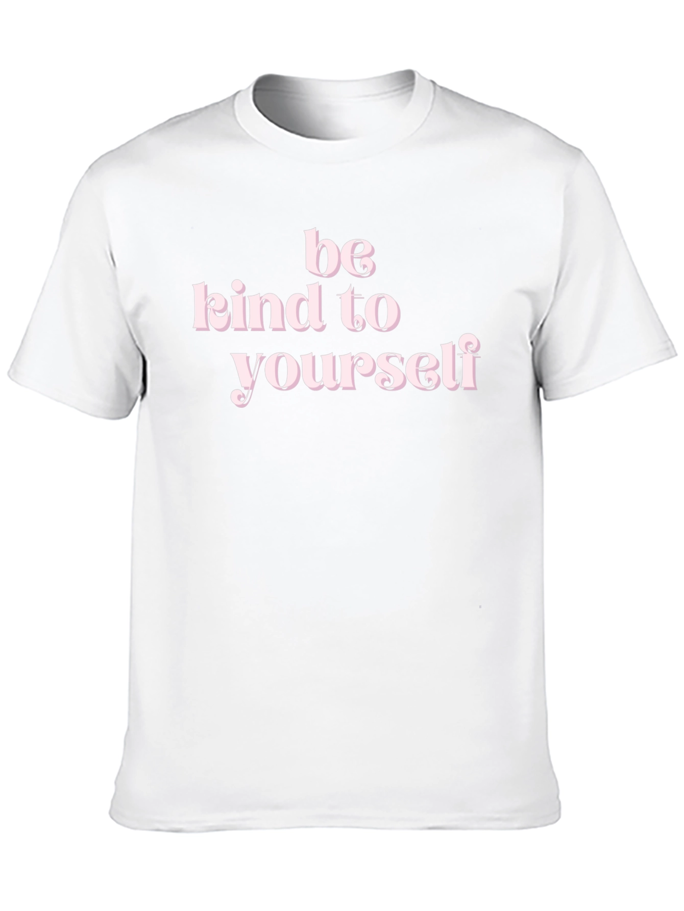 Be Kind to Yourself Black Graphic T-Shirt