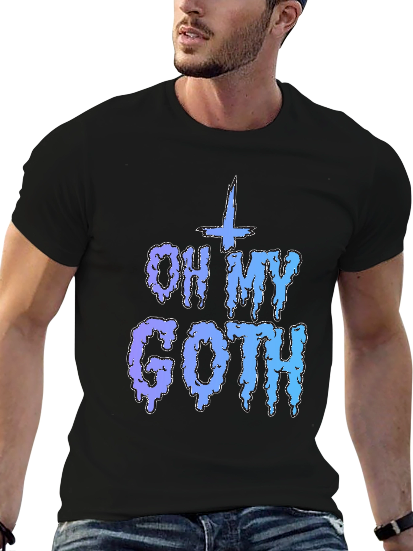 Oh My Goth T-Shirt - Black Crew Neck
