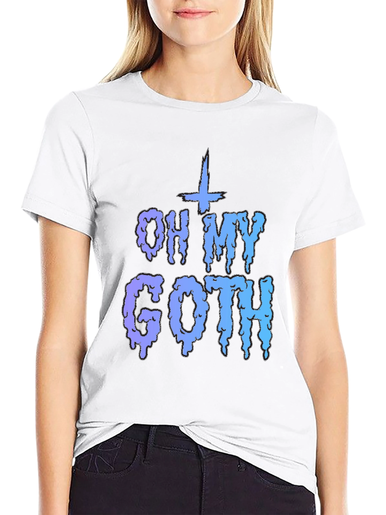 Oh My Goth T-Shirt - Black Crew Neck