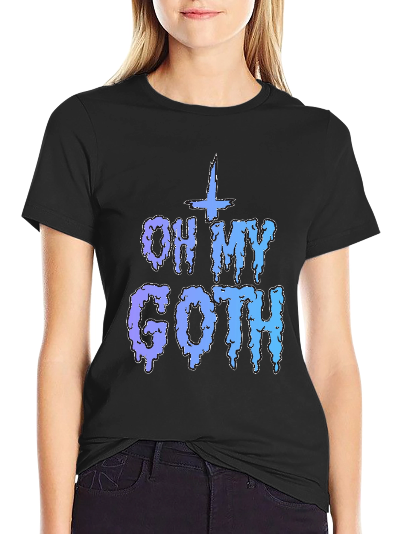 Oh My Goth T-Shirt - Black Crew Neck