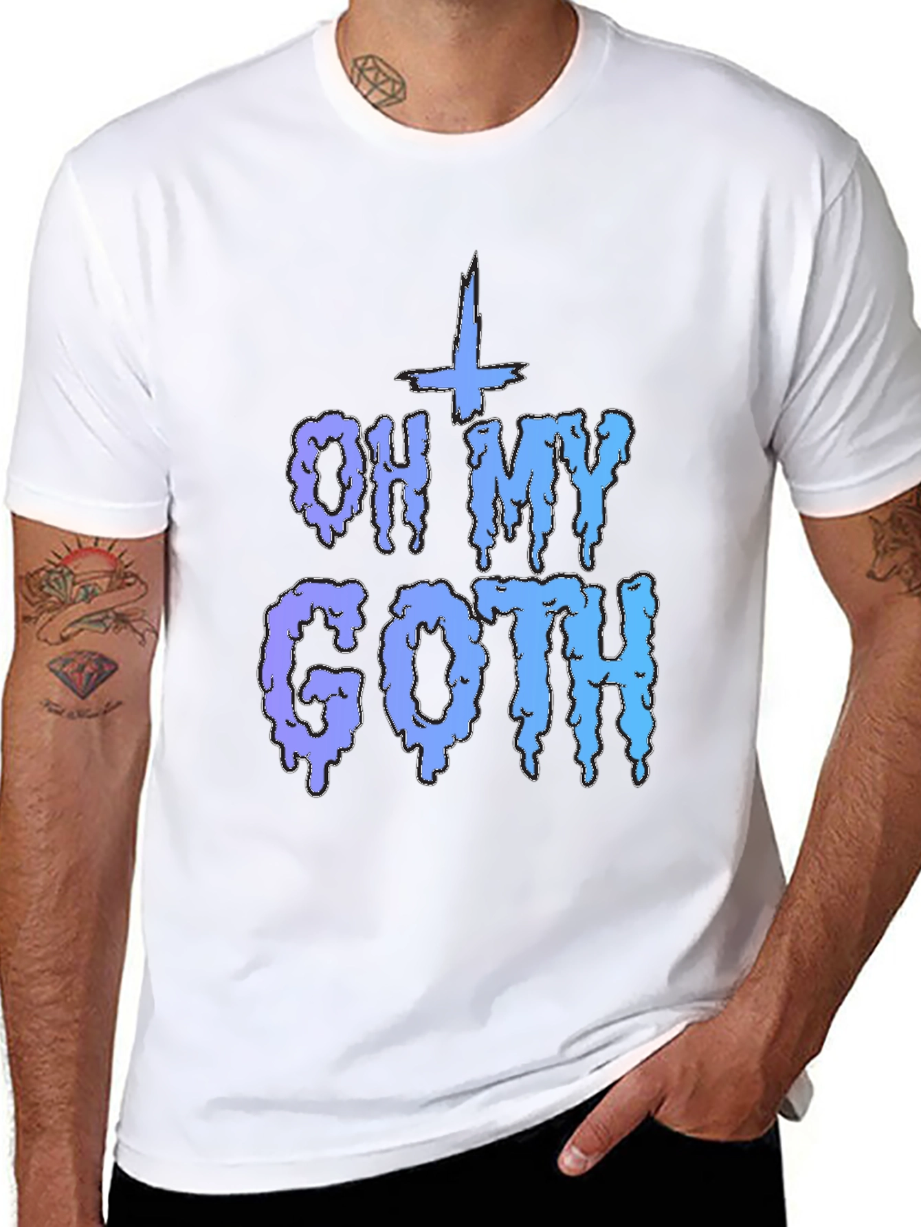 Oh My Goth T-Shirt - Black Crew Neck