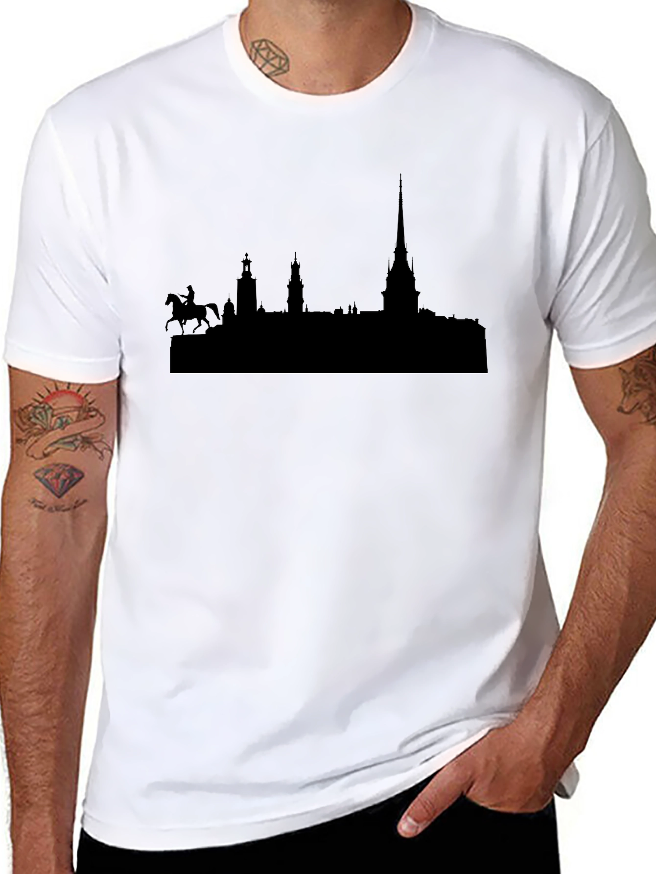 Stockholm Silhouette Black T-Shirt