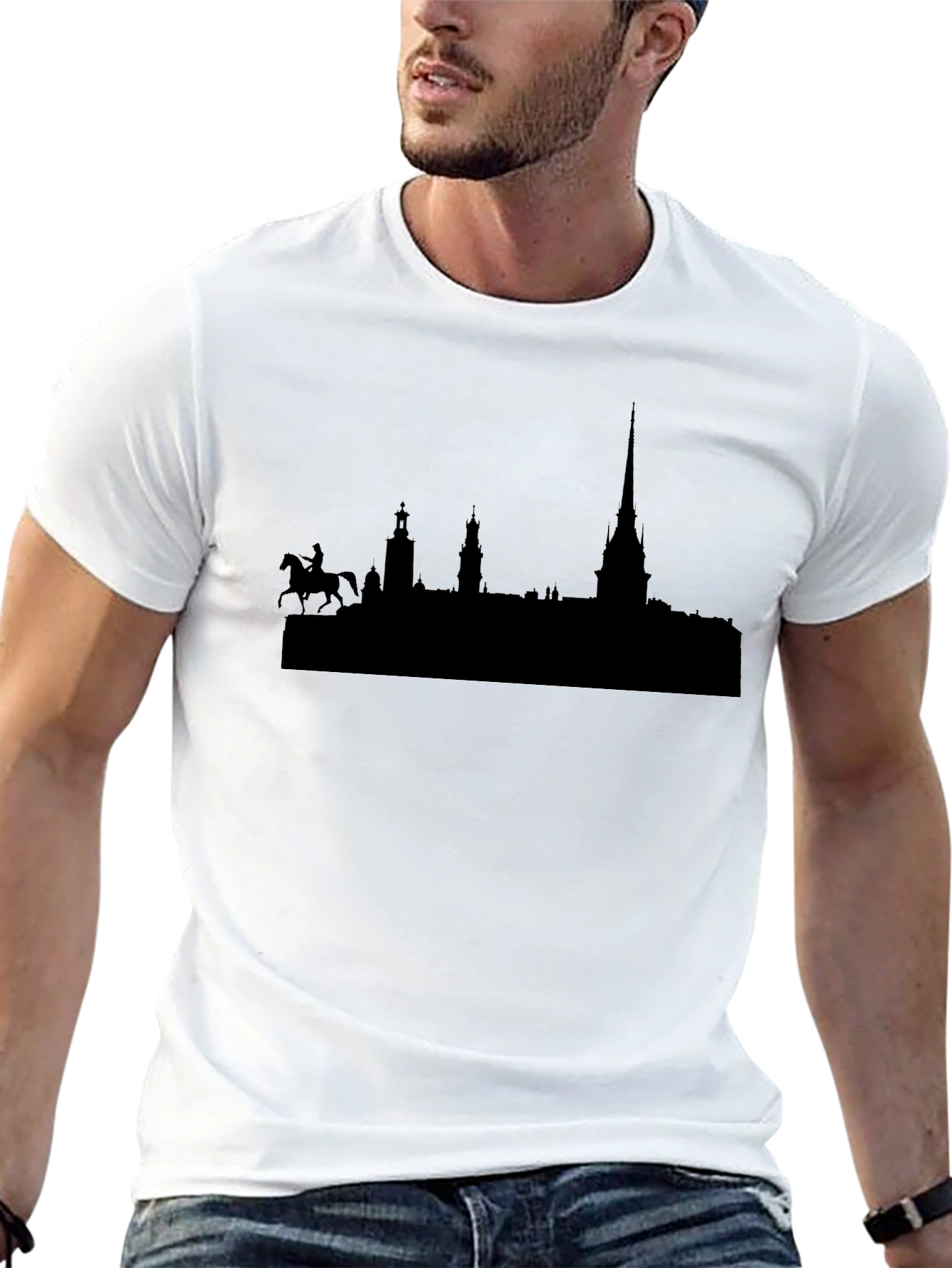 Stockholm Silhouette Black T-Shirt