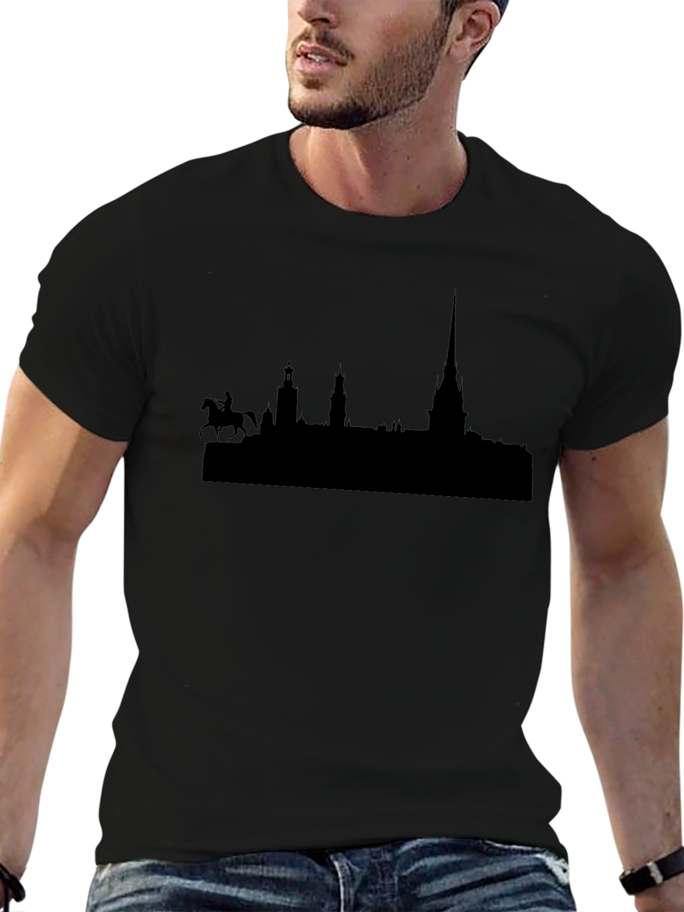 Stockholm Silhouette Black T-Shirt