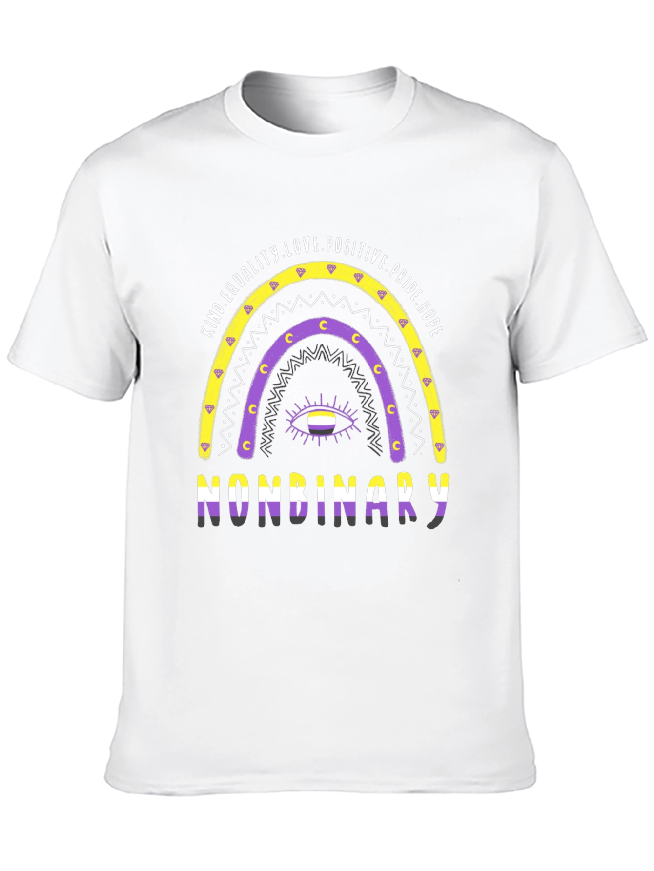 Nonbinary Pride Rainbow T-Shirt