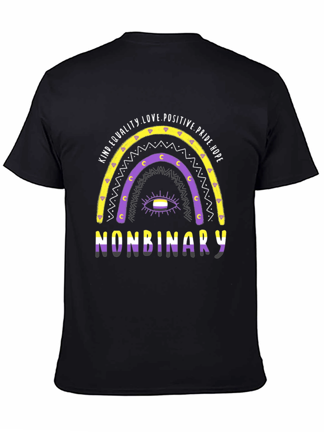 Nonbinary Pride Rainbow T-Shirt