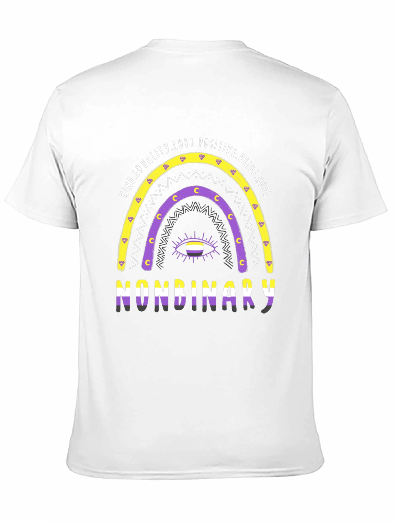 Nonbinary Pride Rainbow T-Shirt