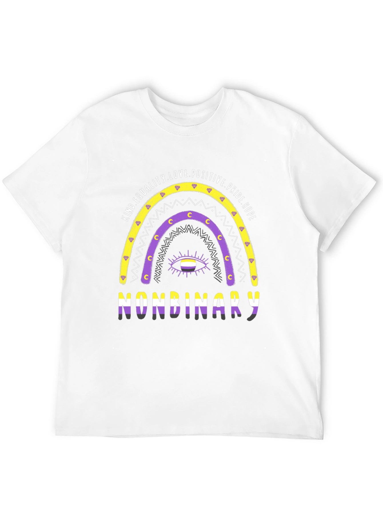 Nonbinary Pride Rainbow T-Shirt
