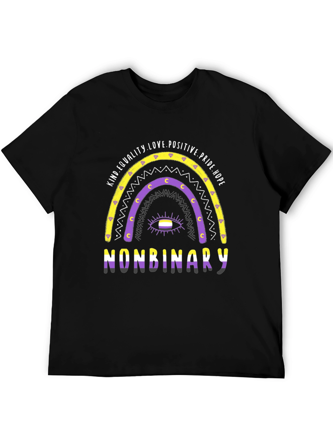 Nonbinary Pride Rainbow T-Shirt