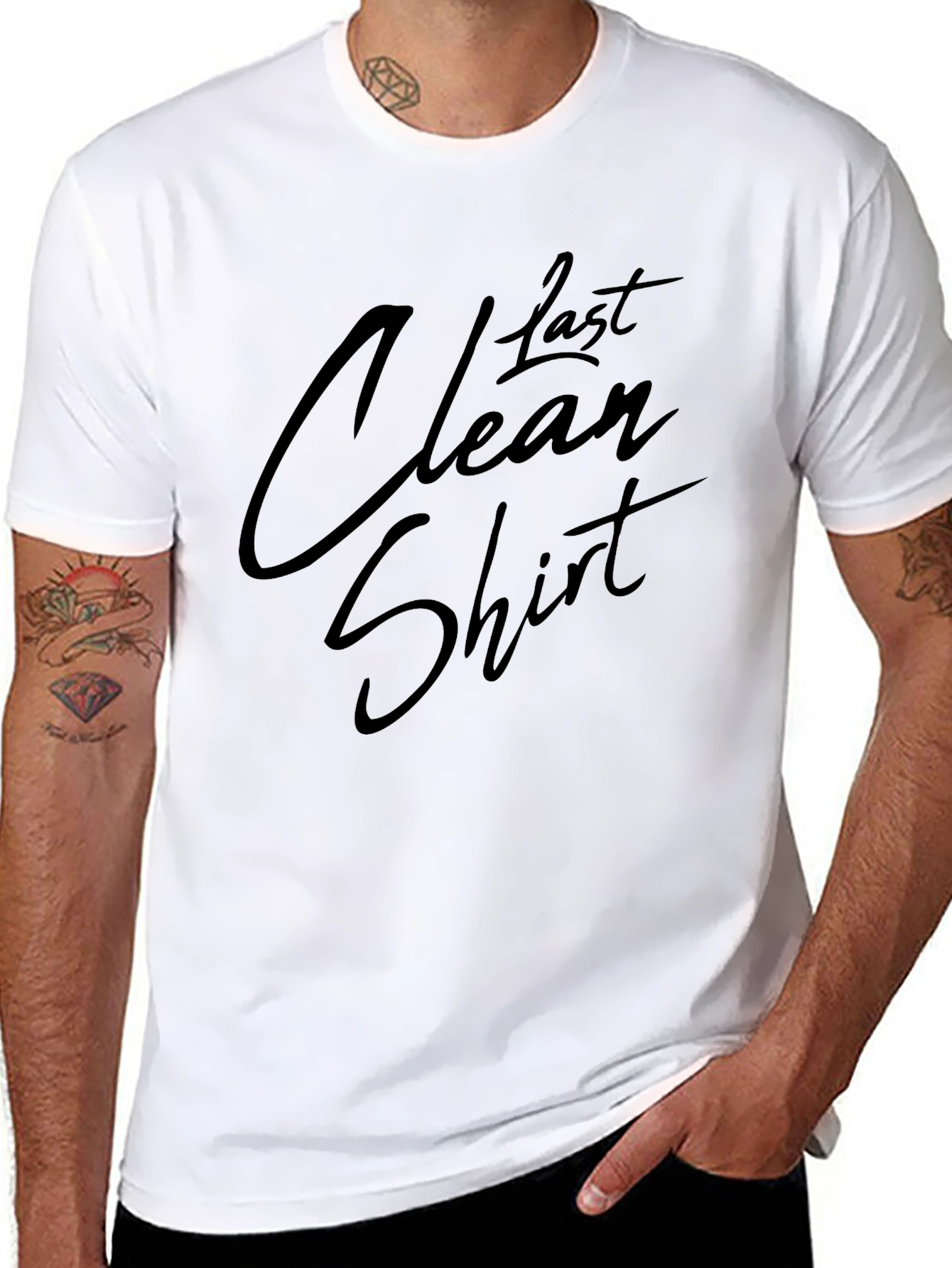 Last Clean Shirt Black Graphic Tee