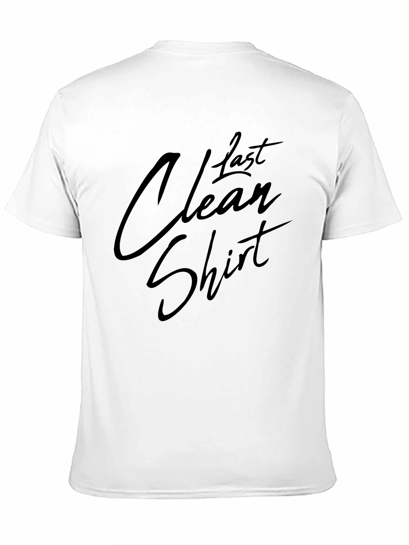 Last Clean Shirt Black Graphic Tee