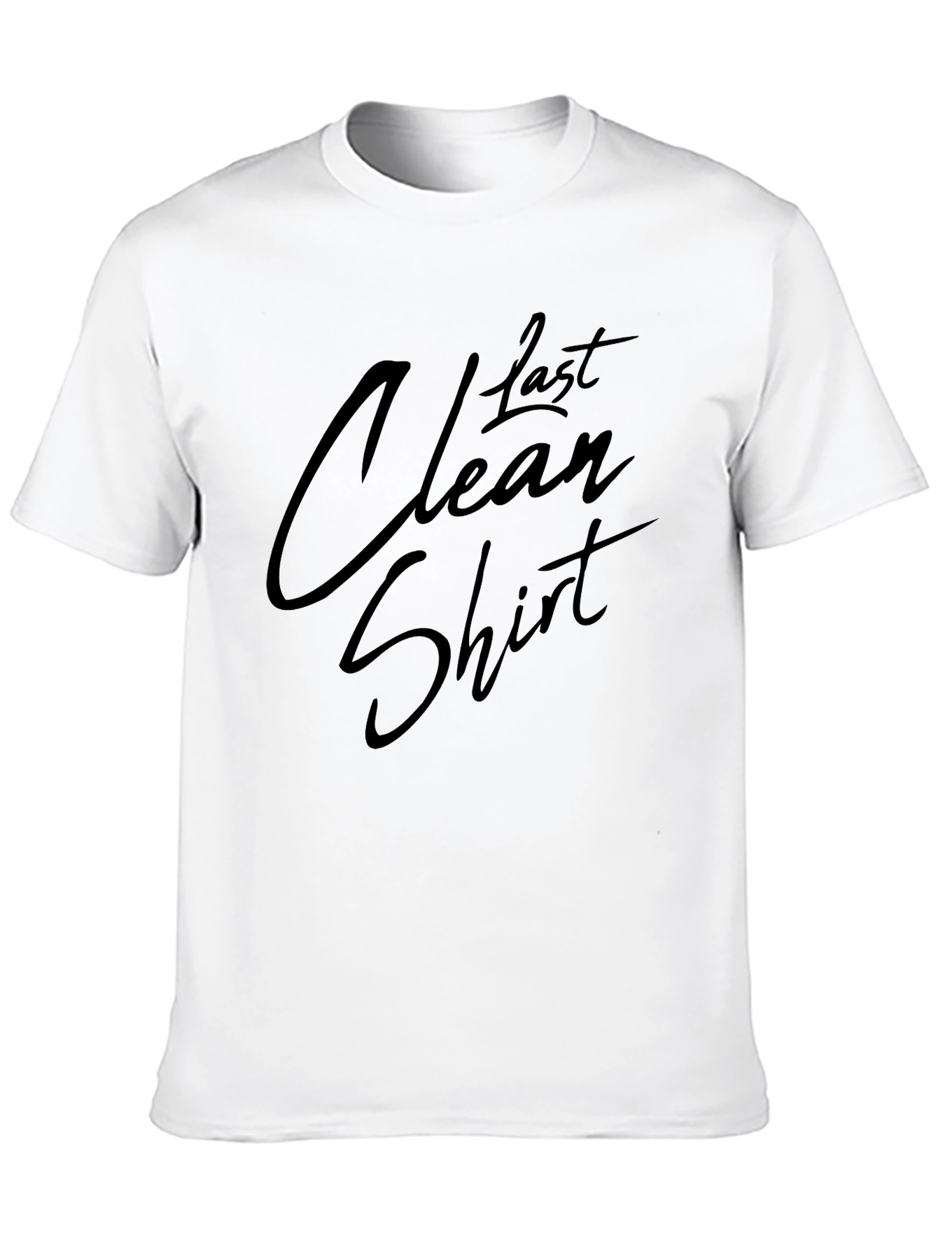 Last Clean Shirt Black Graphic Tee