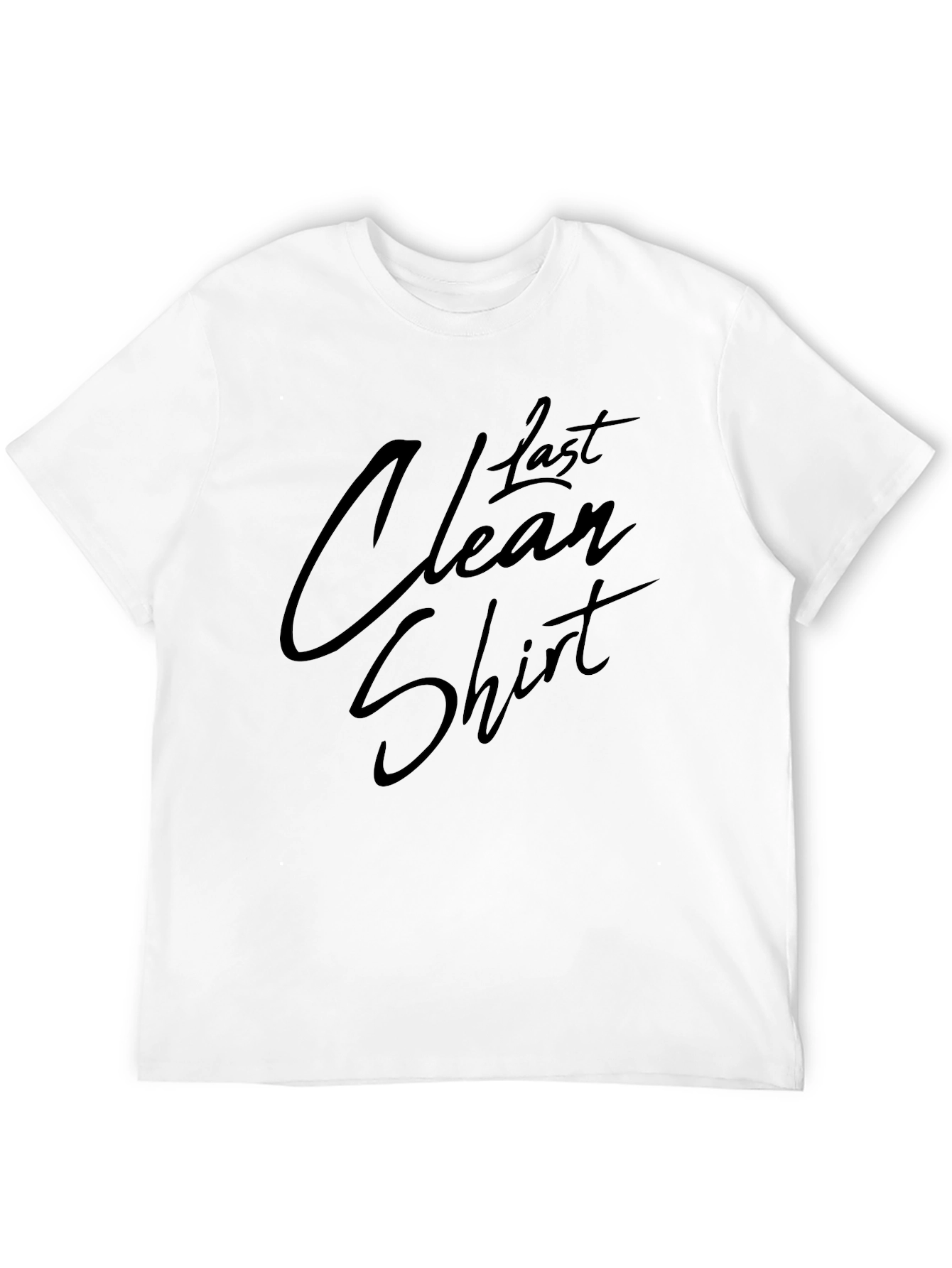 Last Clean Shirt Black Graphic Tee