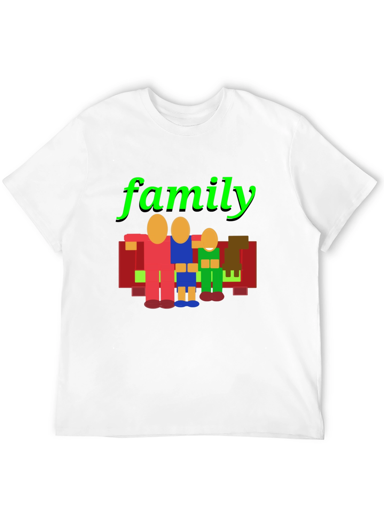 Family Graphic Print Crew Neck T-Shirt