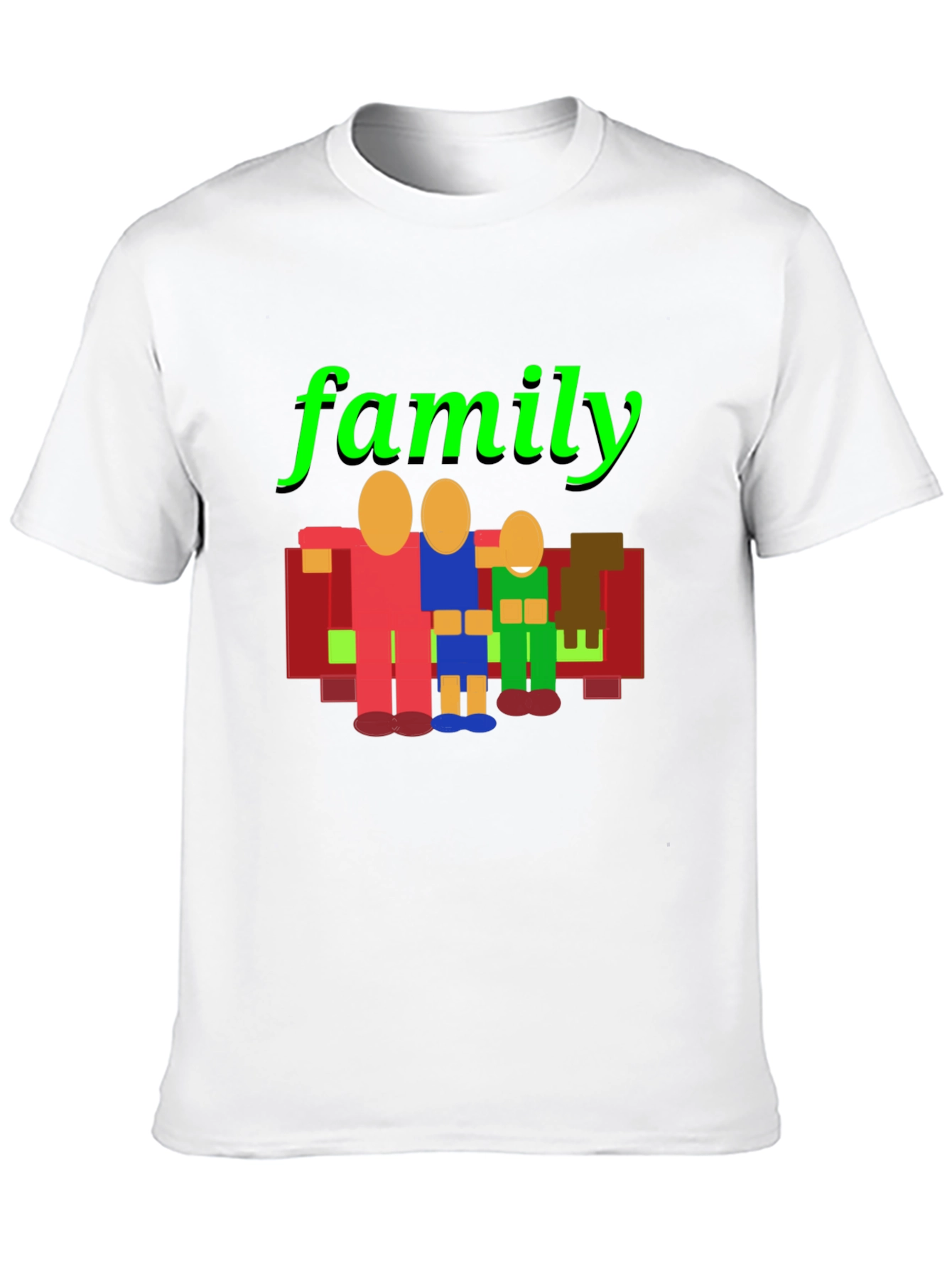 Family Graphic Print Crew Neck T-Shirt