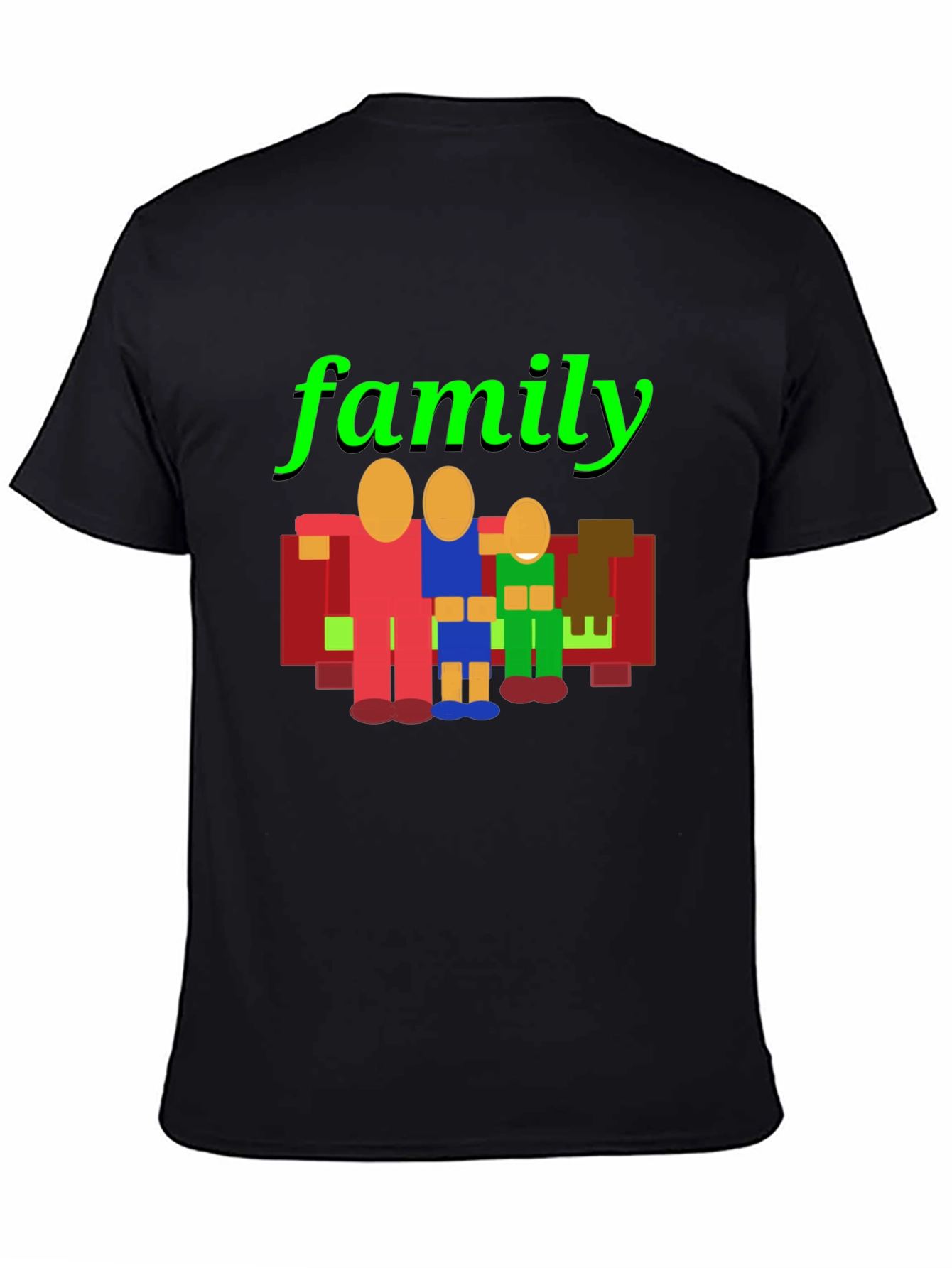 Family Graphic Print Crew Neck T-Shirt