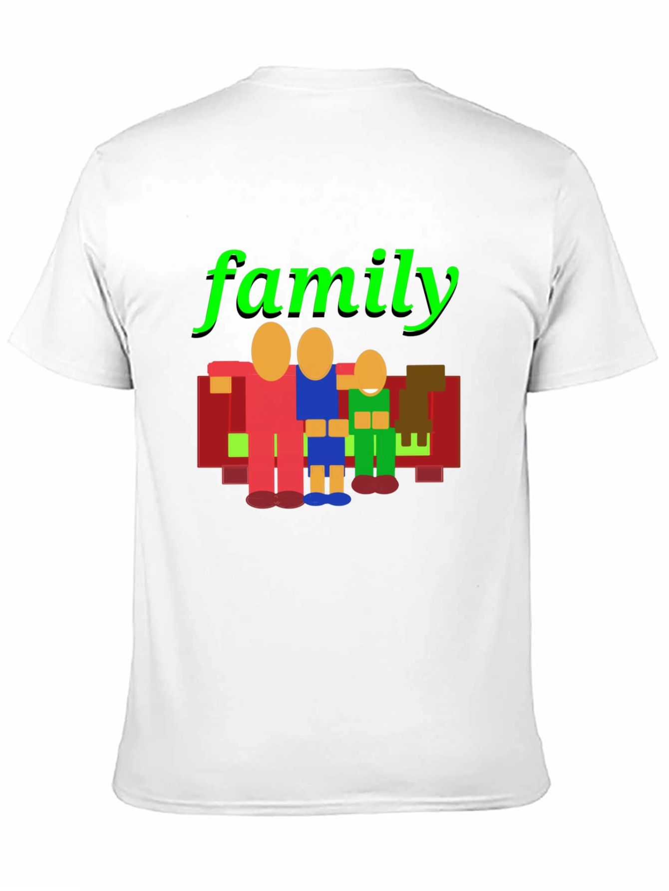 Family Graphic Print Crew Neck T-Shirt