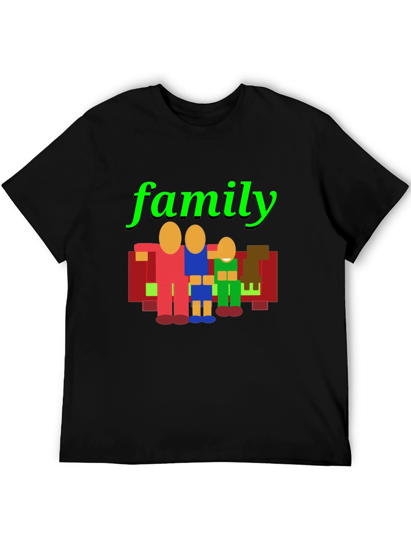 Family Graphic Print Crew Neck T-Shirt