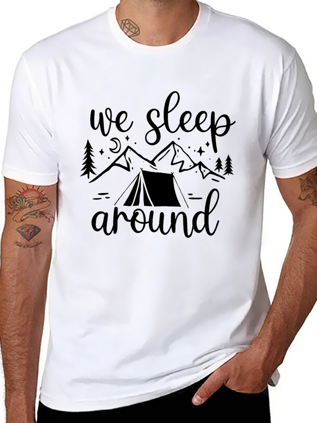 Camping T-Shirt - We Sleep Around Adventure Tee