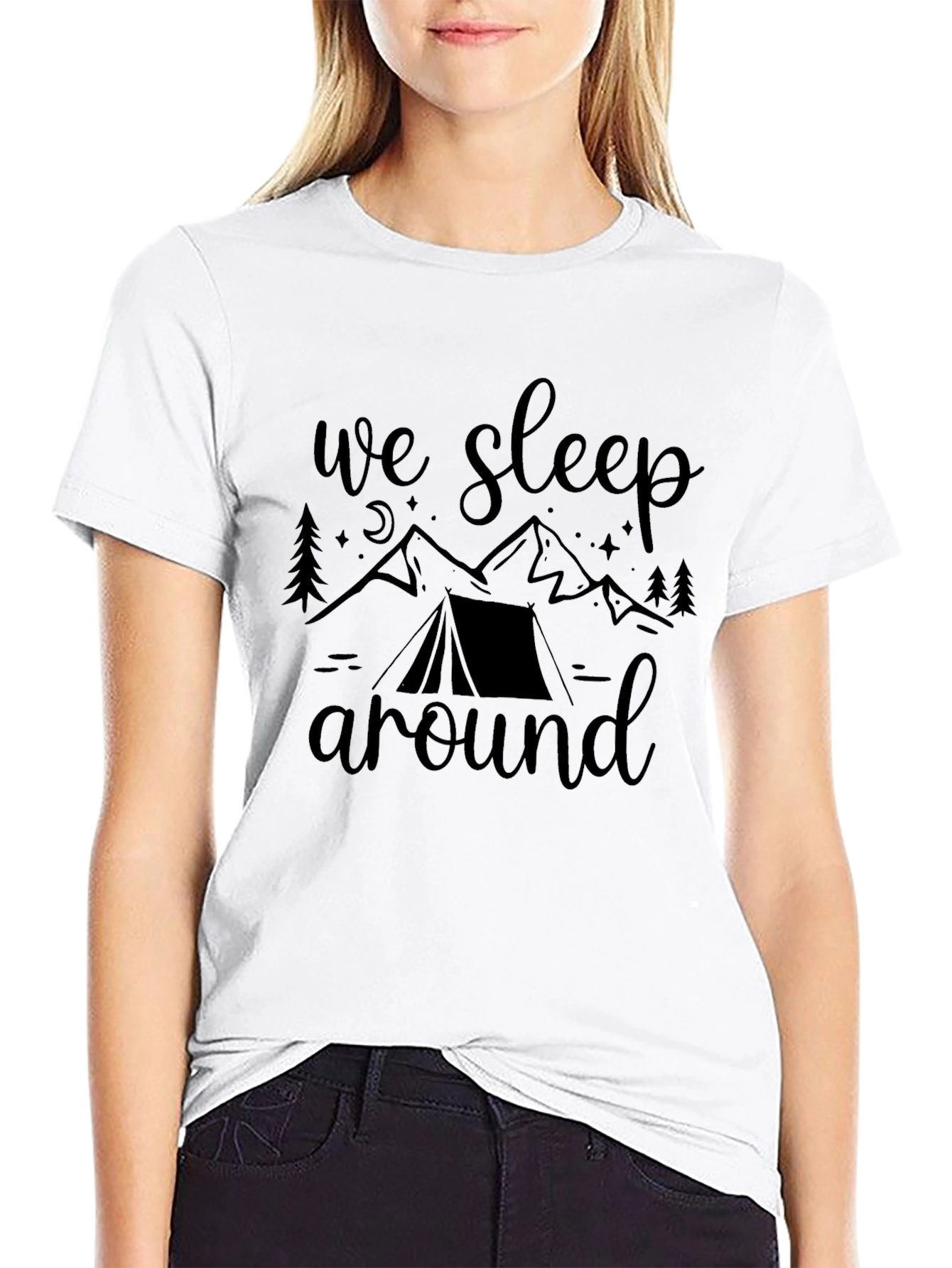 Camping T-Shirt - We Sleep Around Adventure Tee
