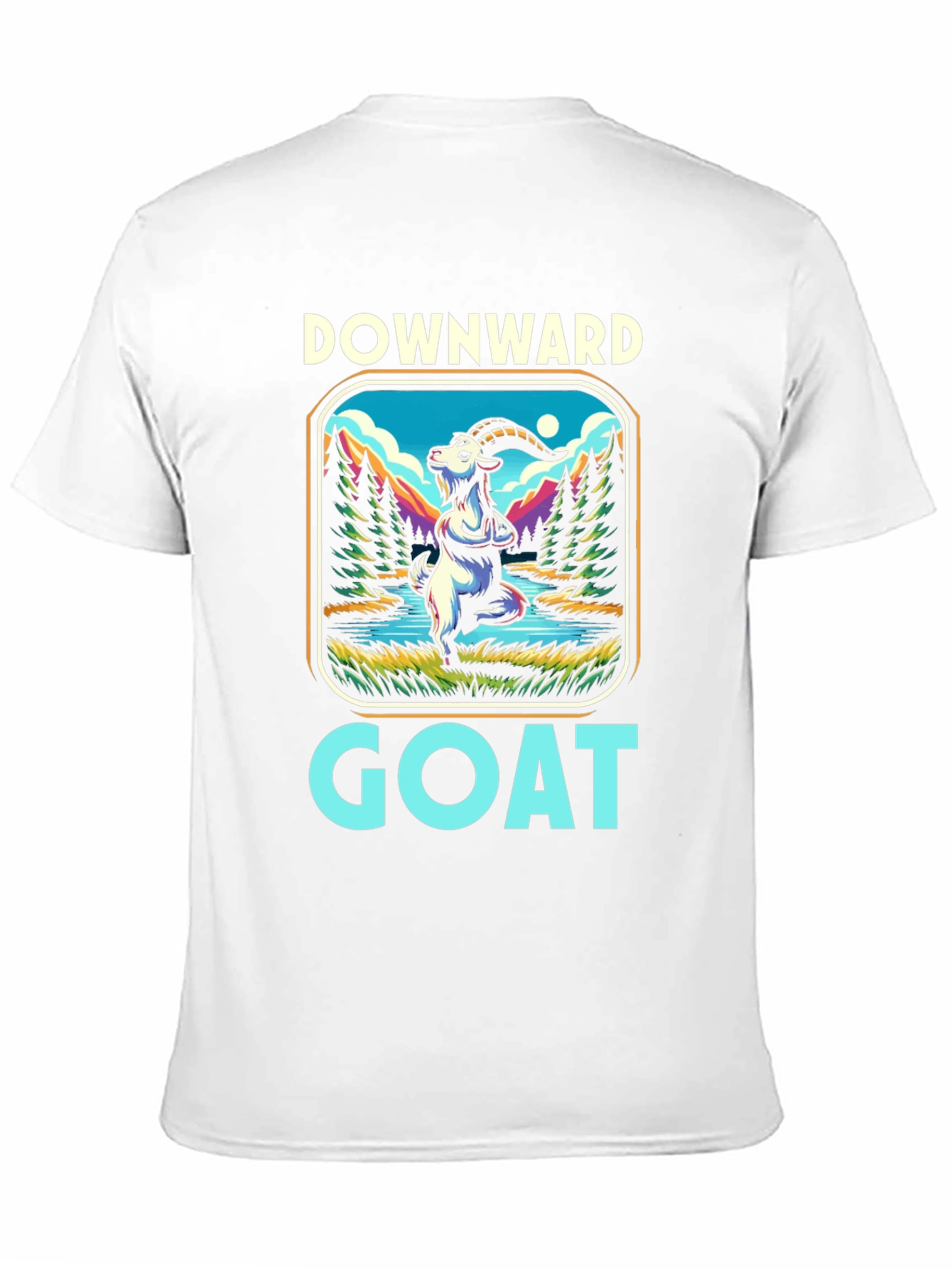 Downward Goat Yoga T-Shirt - Mens Graphic Tee