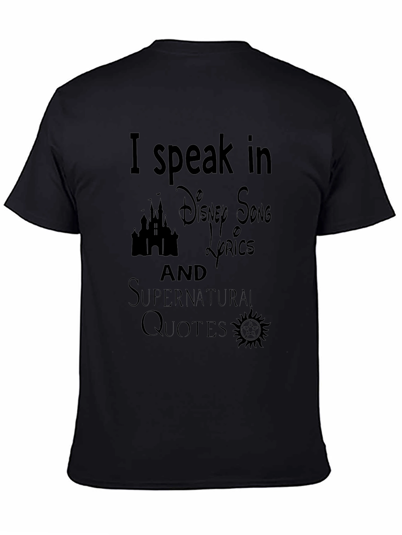 Disney & Supernatural Lyrics T-Shirt
