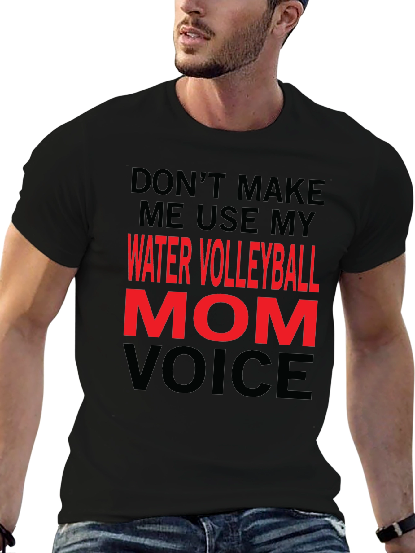 Water Volleyball Mom Voice T-Shirt