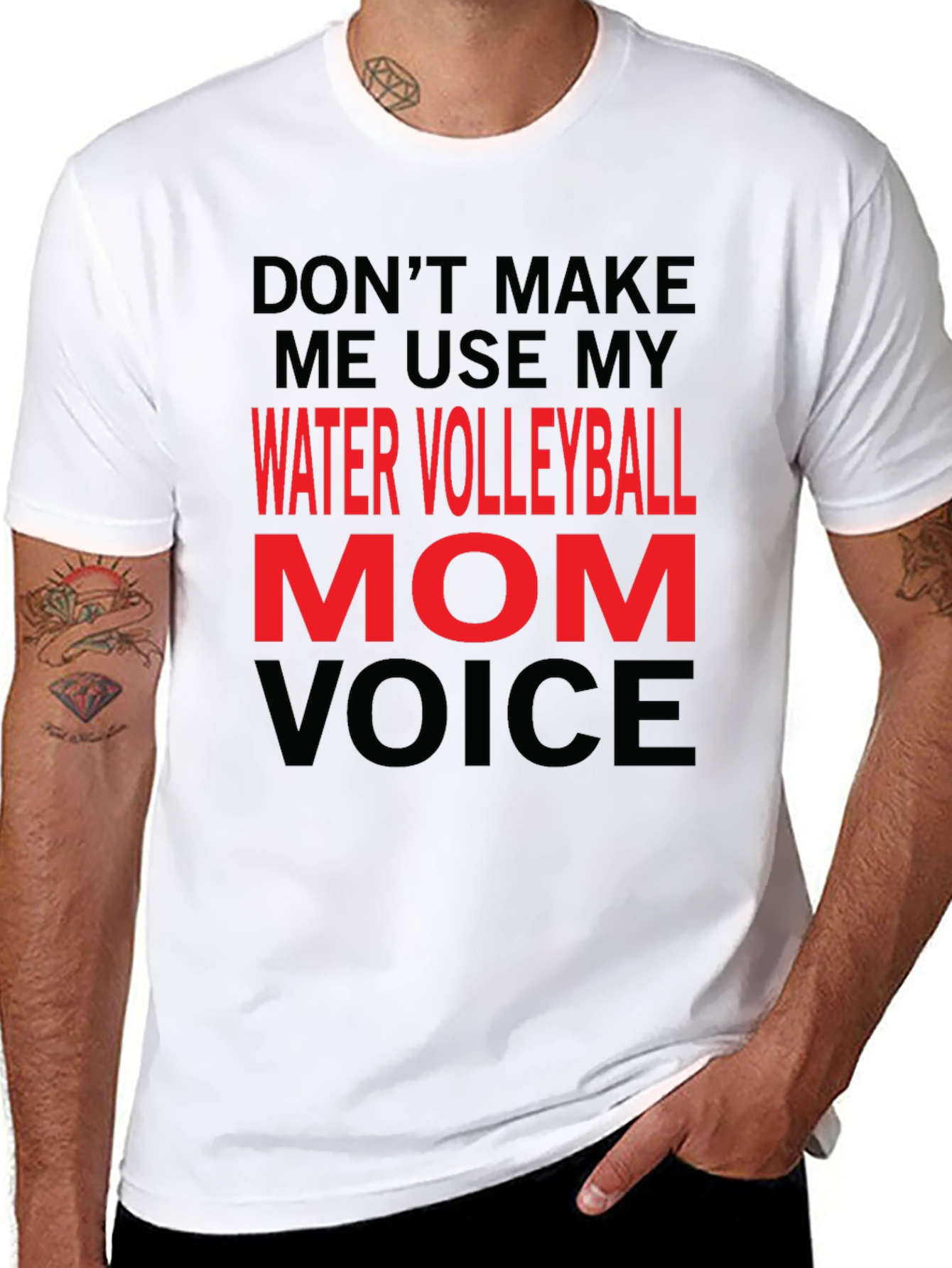 Water Volleyball Mom Voice T-Shirt