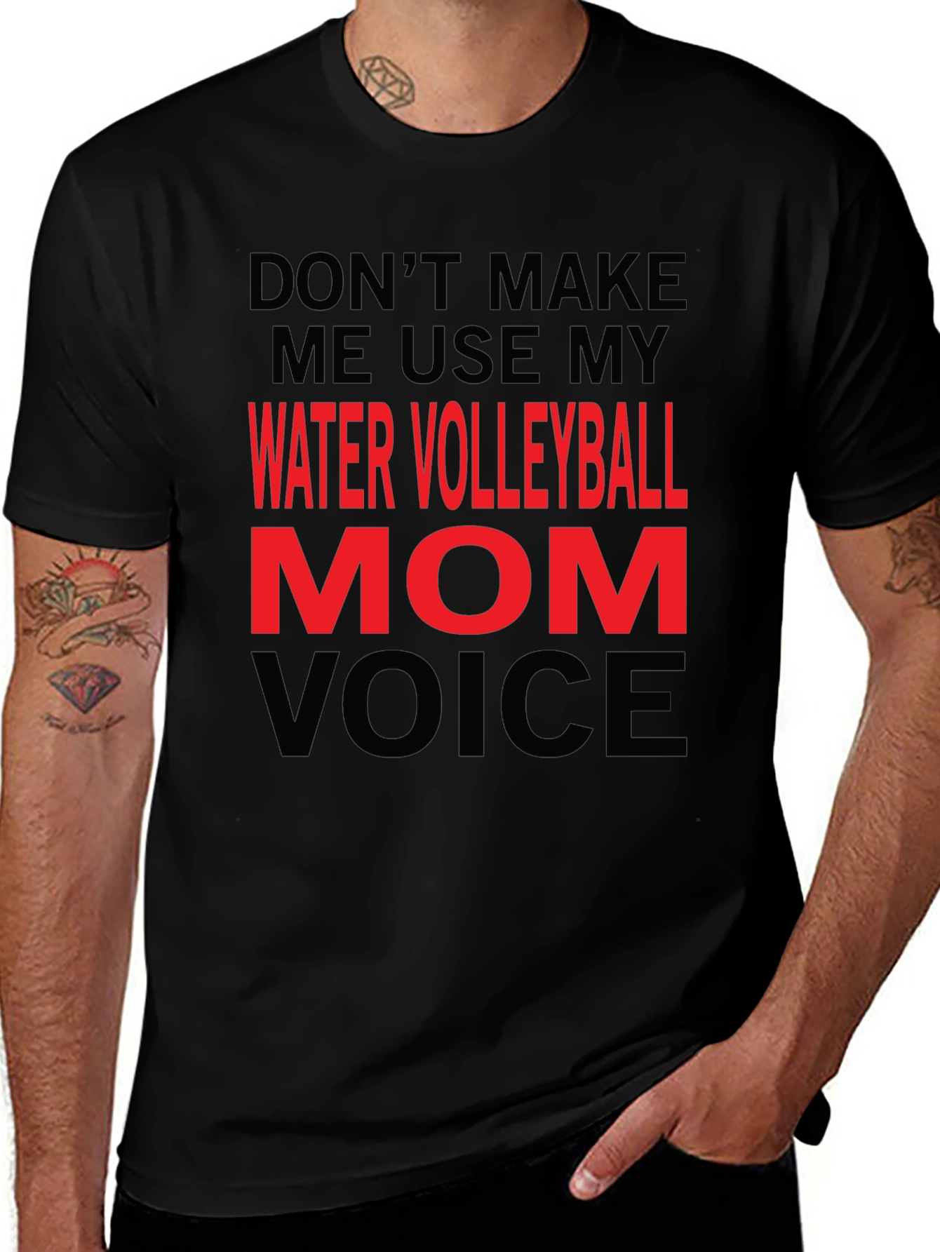 Water Volleyball Mom Voice T-Shirt