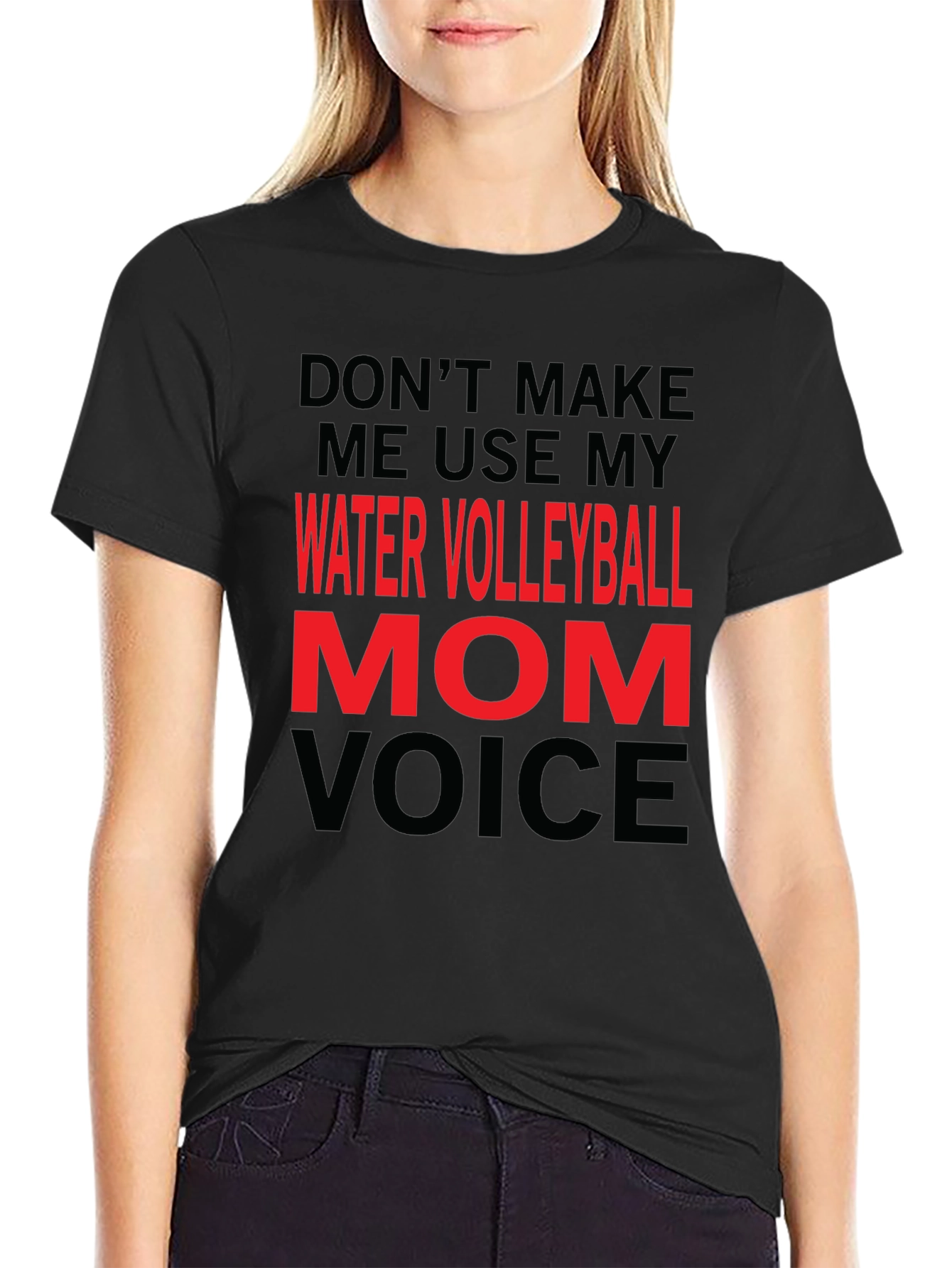 Water Volleyball Mom Voice T-Shirt