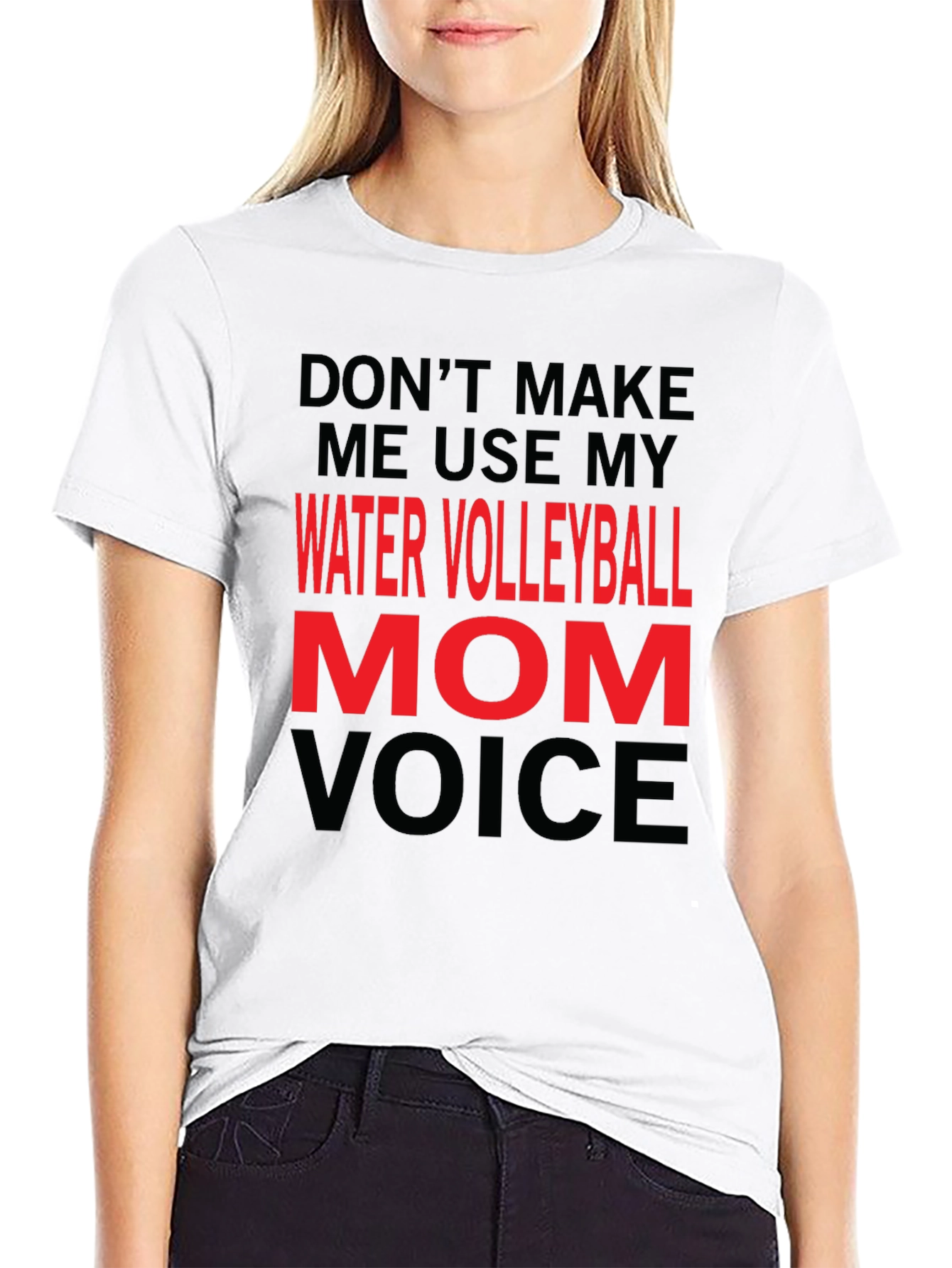 Water Volleyball Mom Voice T-Shirt
