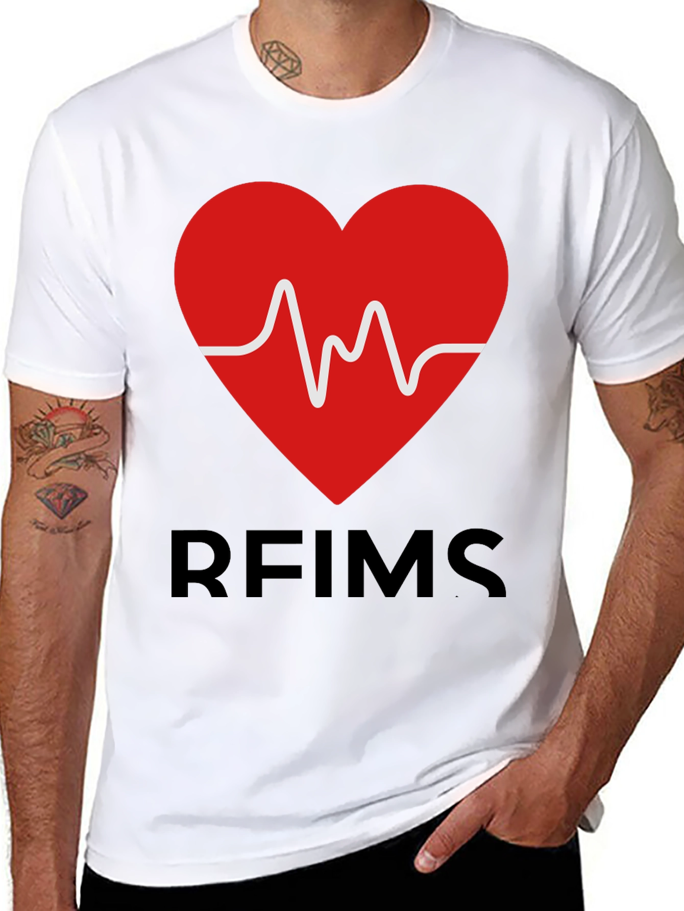 RFIMS Heartbeat Graphic Tee - Stylish Casual Wear