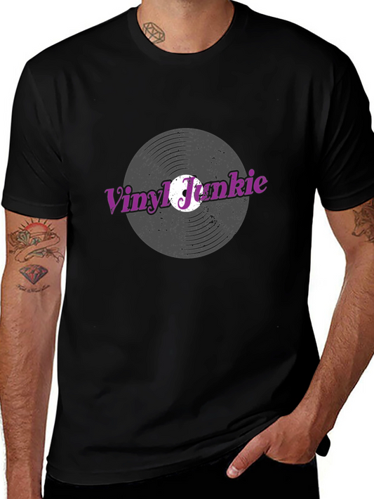 Vinyl Junkie Black T-Shirt