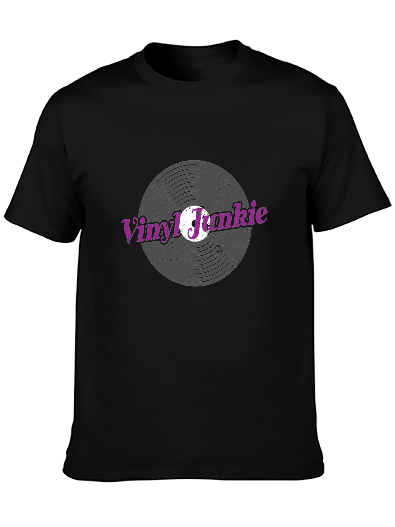 Vinyl Junkie Black T-Shirt