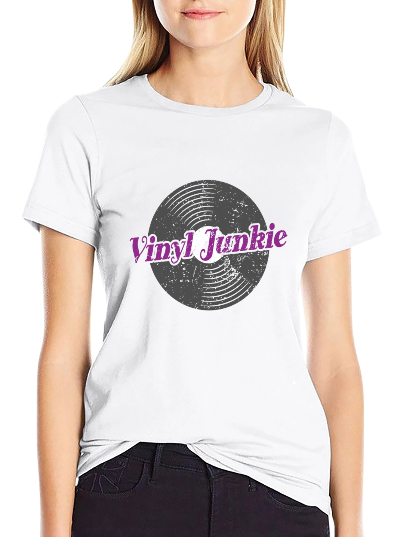 Vinyl Junkie Black T-Shirt