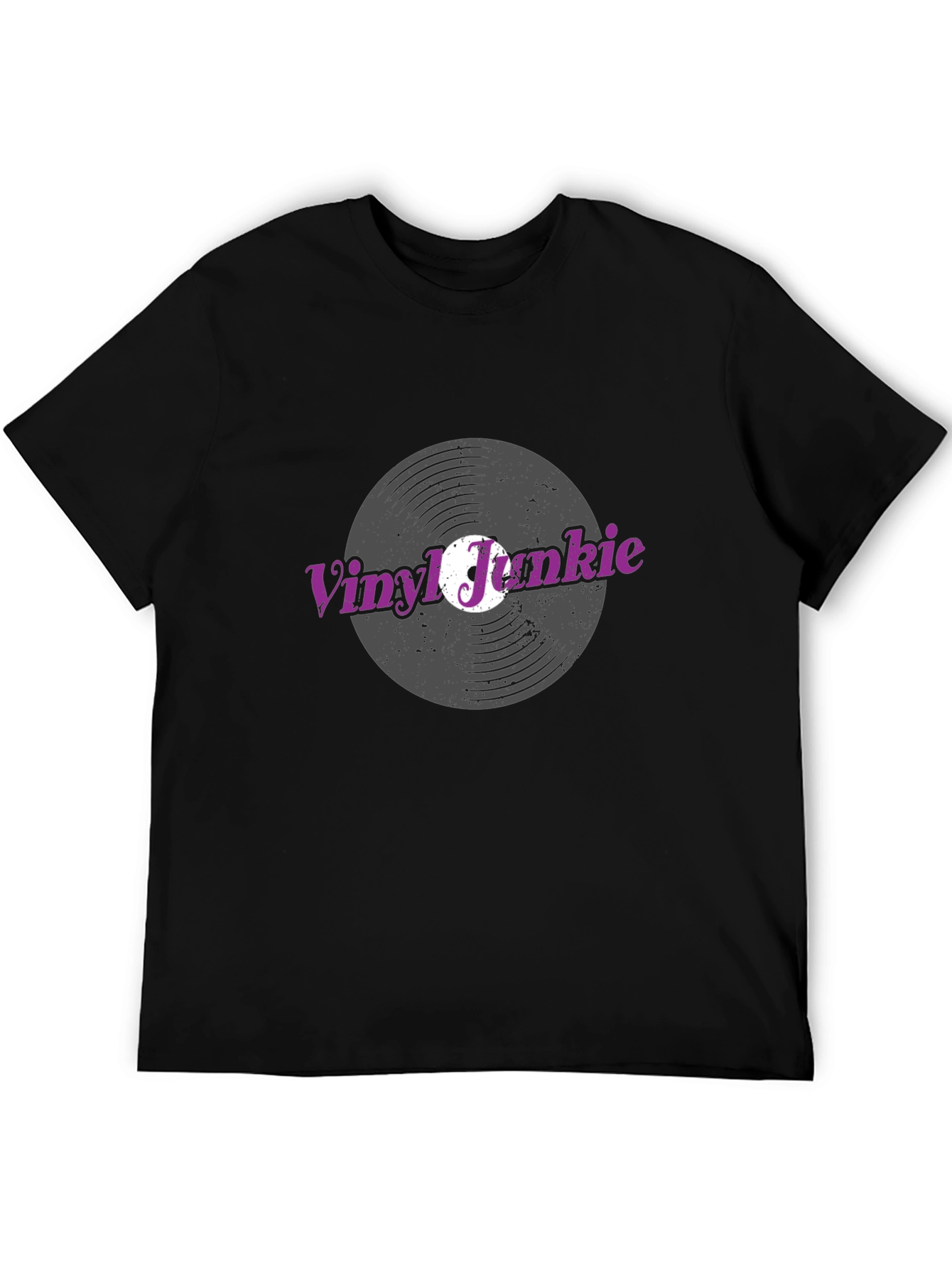 Vinyl Junkie Black T-Shirt