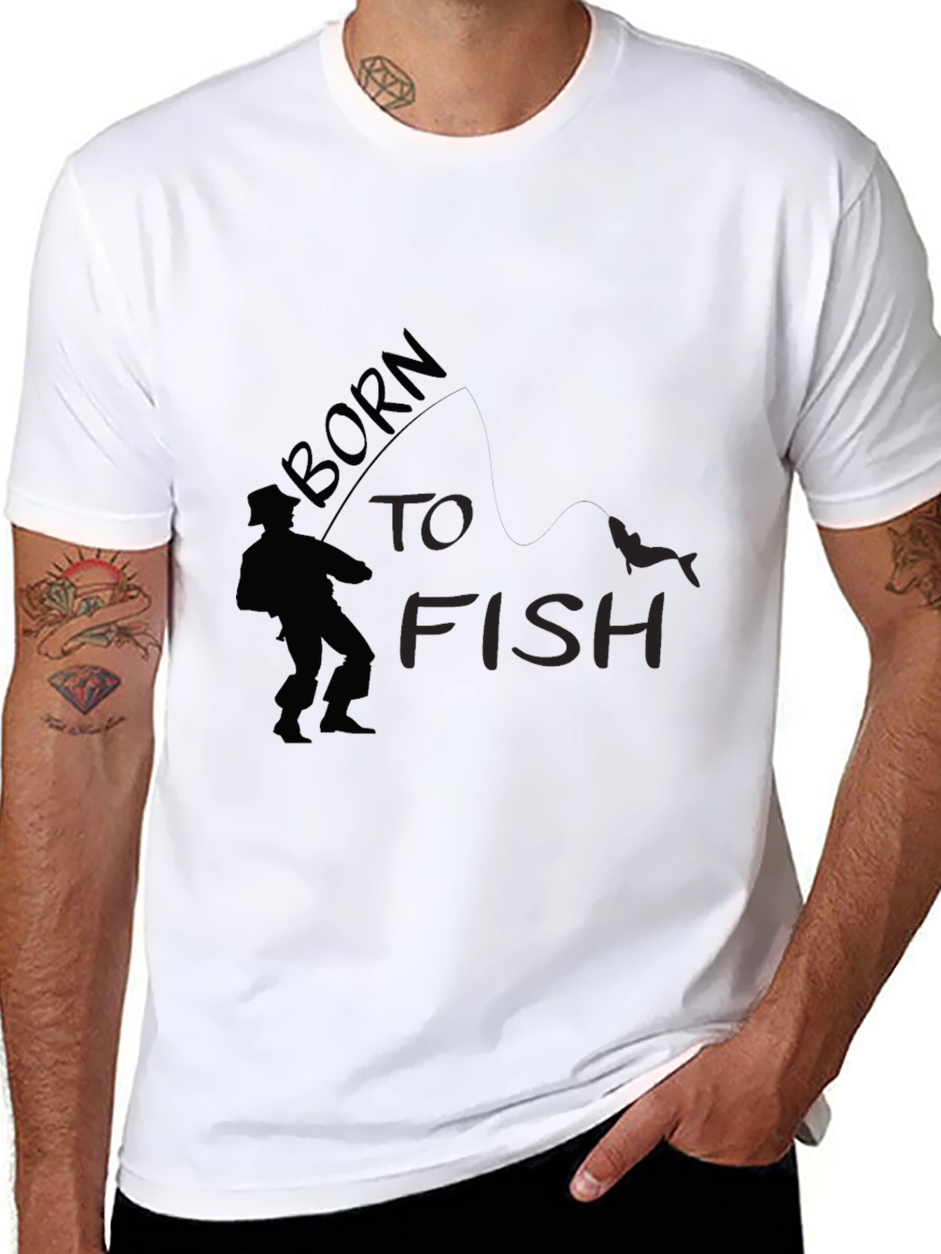 Born to Fish Black T-Shirt