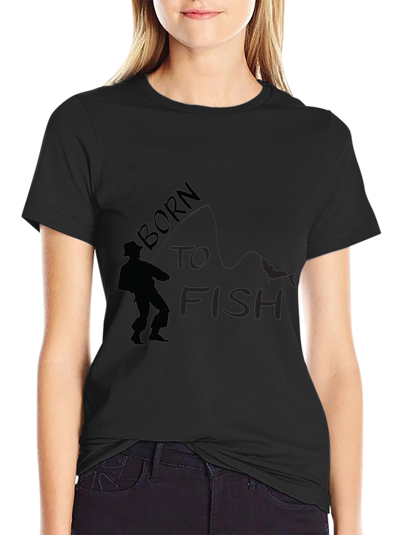 Born to Fish Black T-Shirt
